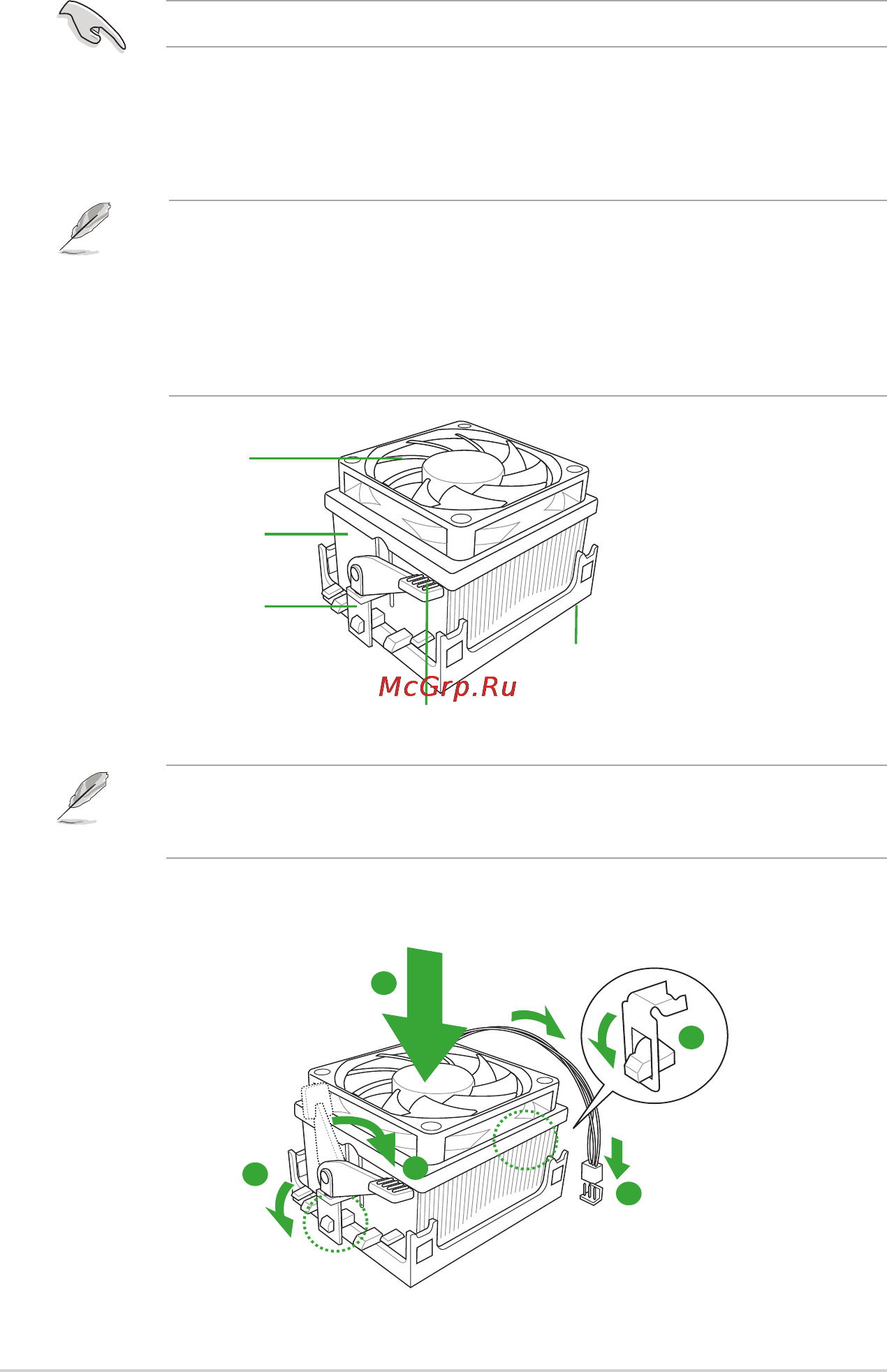 Asus M5A78L-M LE [20/64] Installing the heatsink and fan