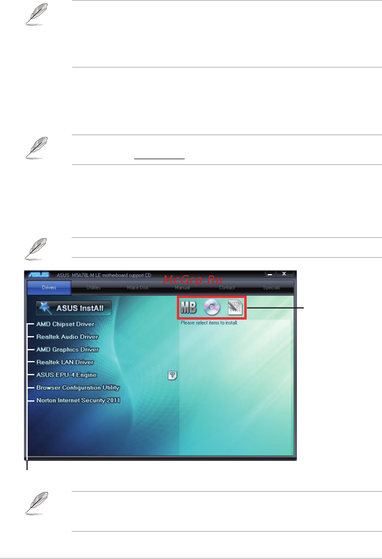 Asus M5A78L-M LE [38/64] Installing an operating system