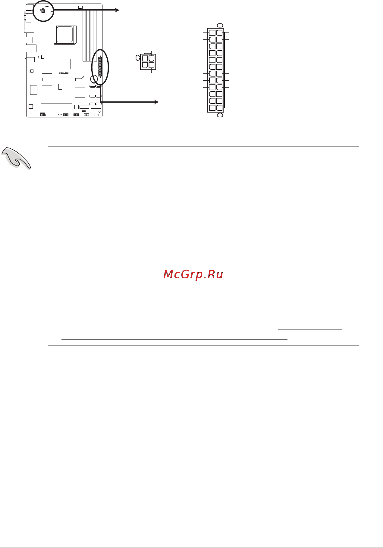 Asus M5A78L LE [33/66] M5a78l series atx power connectors