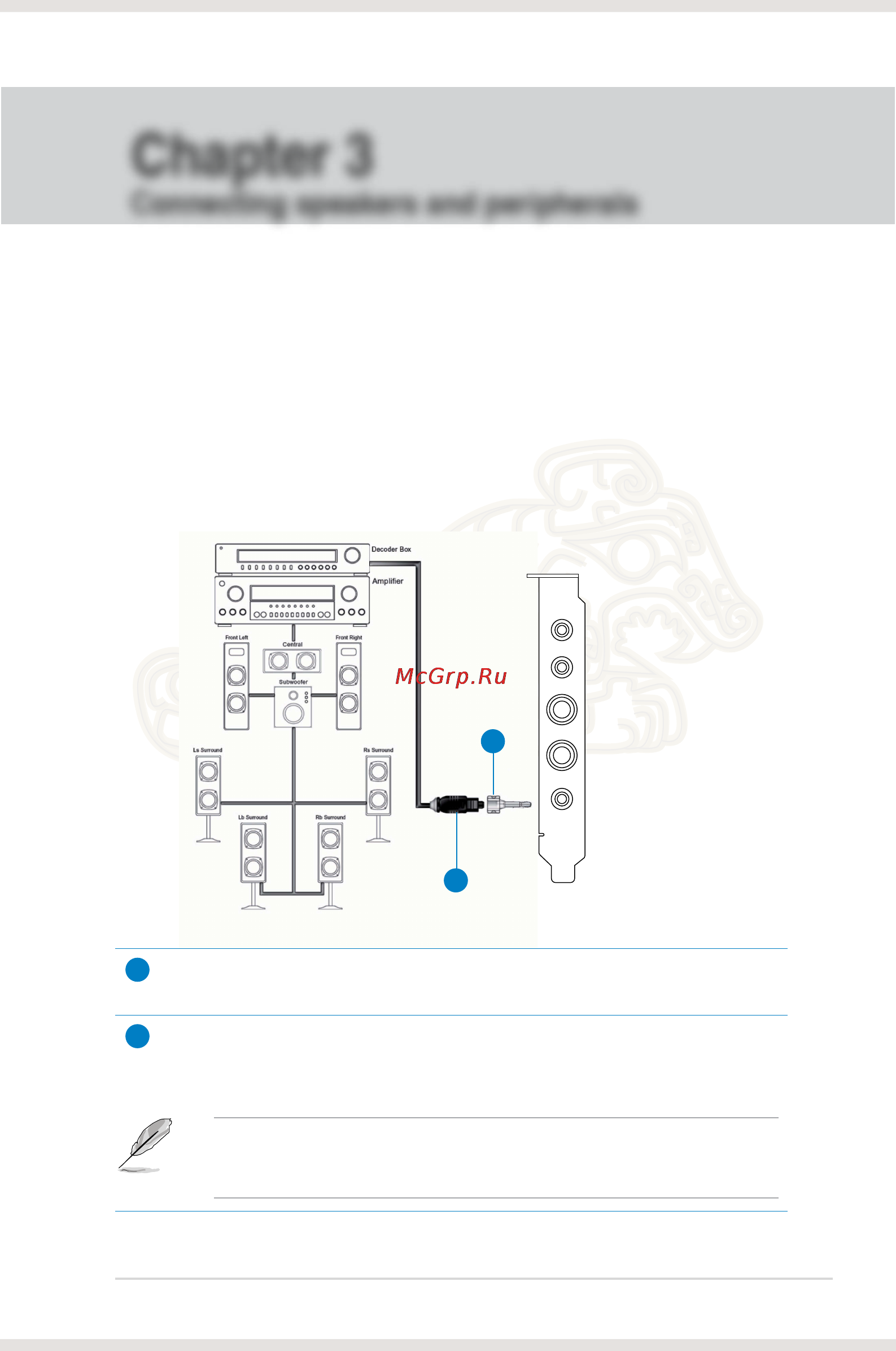 Asus Xonar Essence ST/A [18/53] Chapter 3 connecting speakers and peripherals