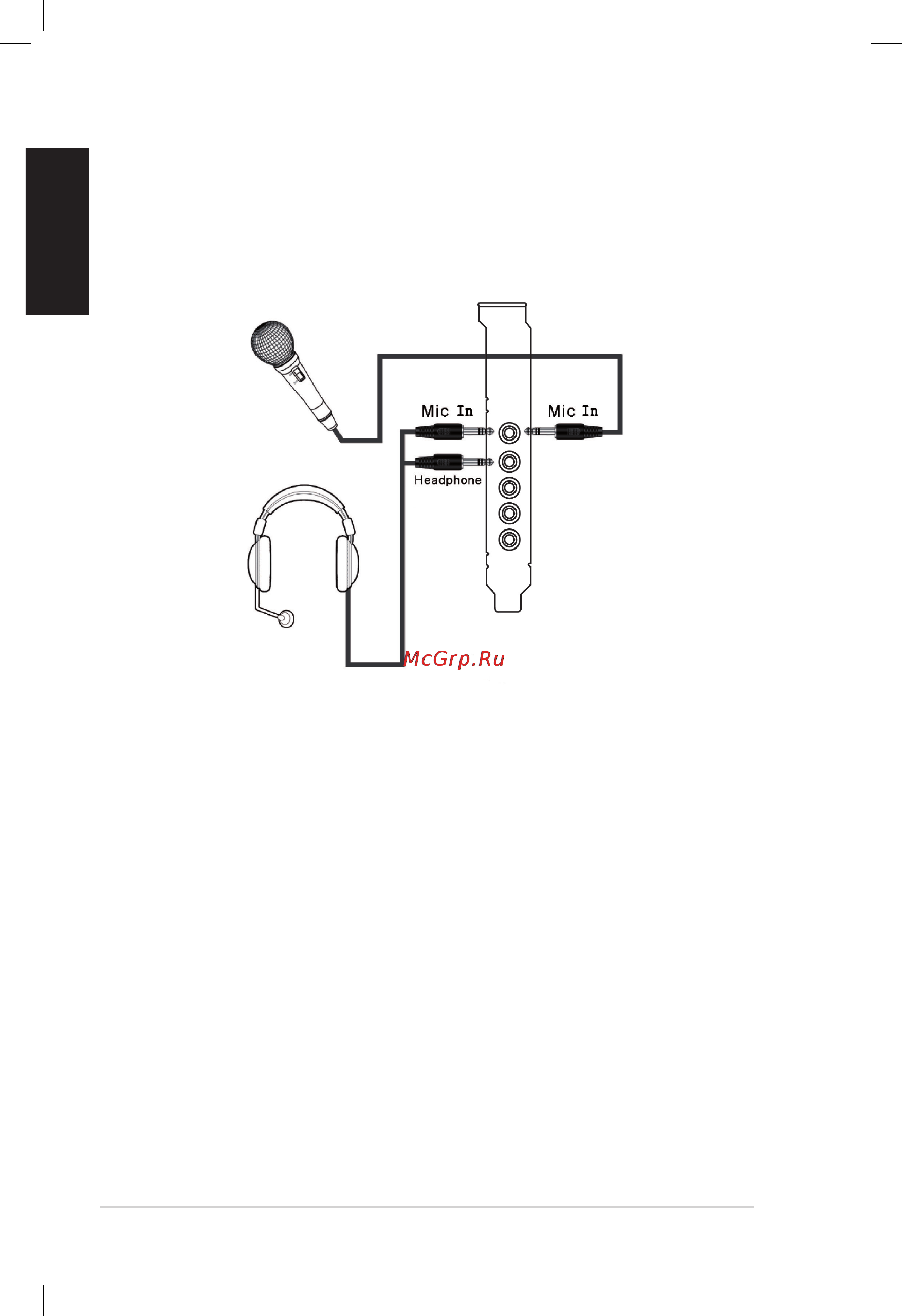 Asus Xonar DX/XD/A [10/80] Connecting headphone microphone