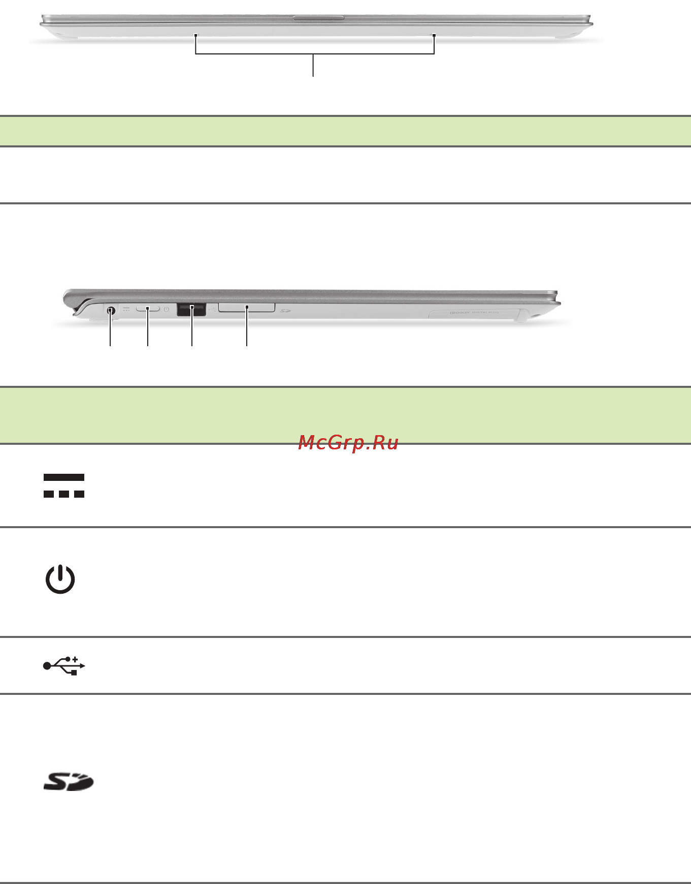 Acer Aspire S7-392 [12/99] Вид спереди