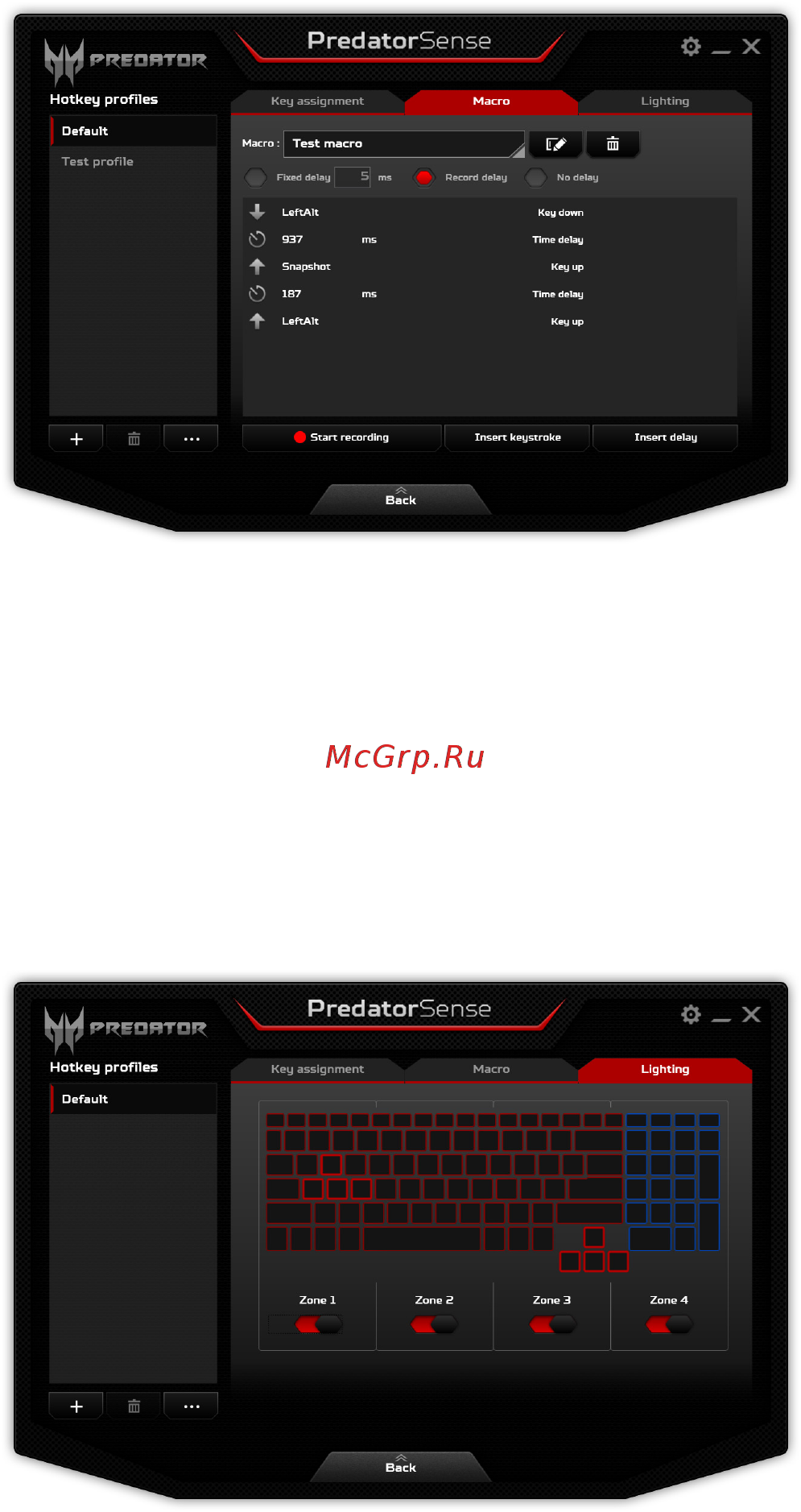Acer predator g9-592-78xz, nh.q0ser.004 [46/102] Регулировка подсветки клавиатуры
