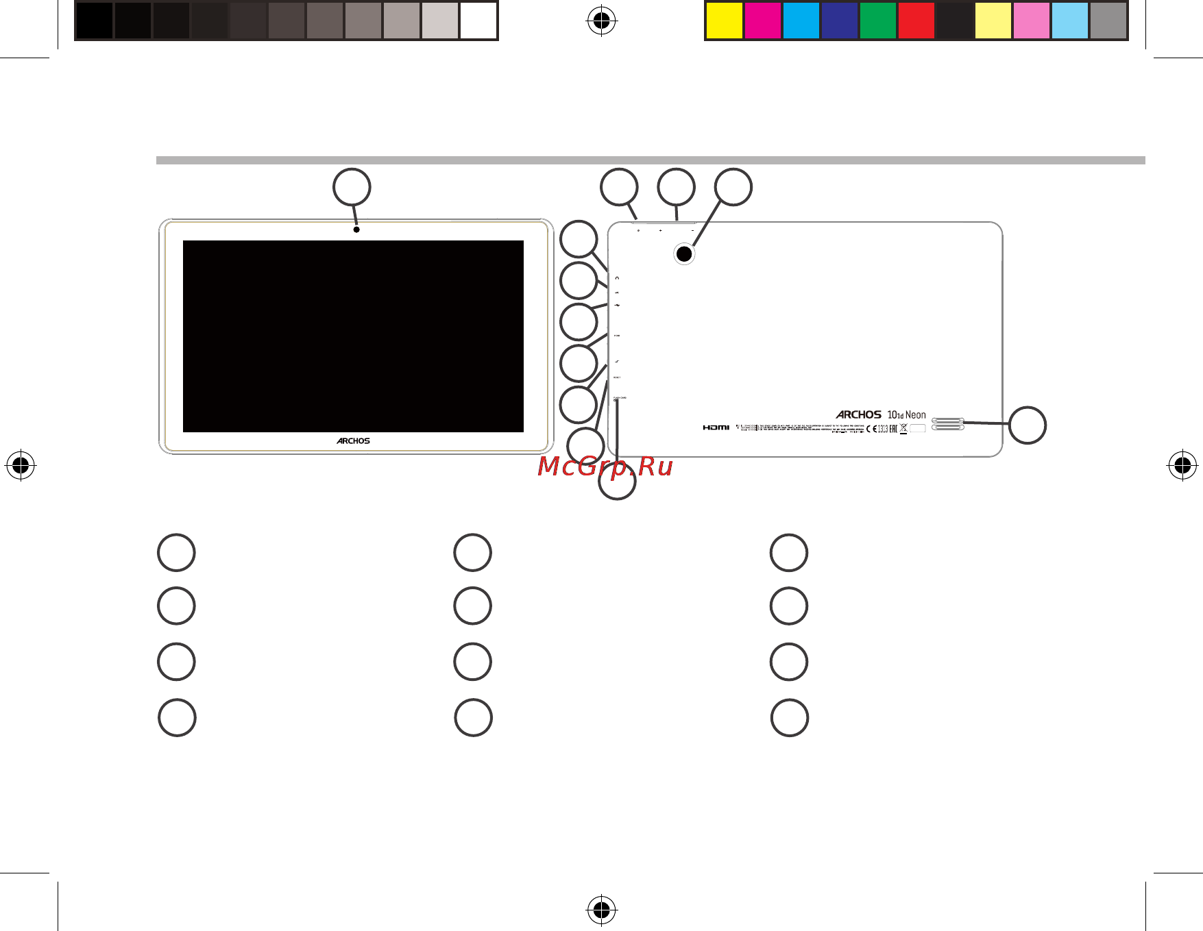 Archos 101d neon 8gb [4/142] Description of the device
