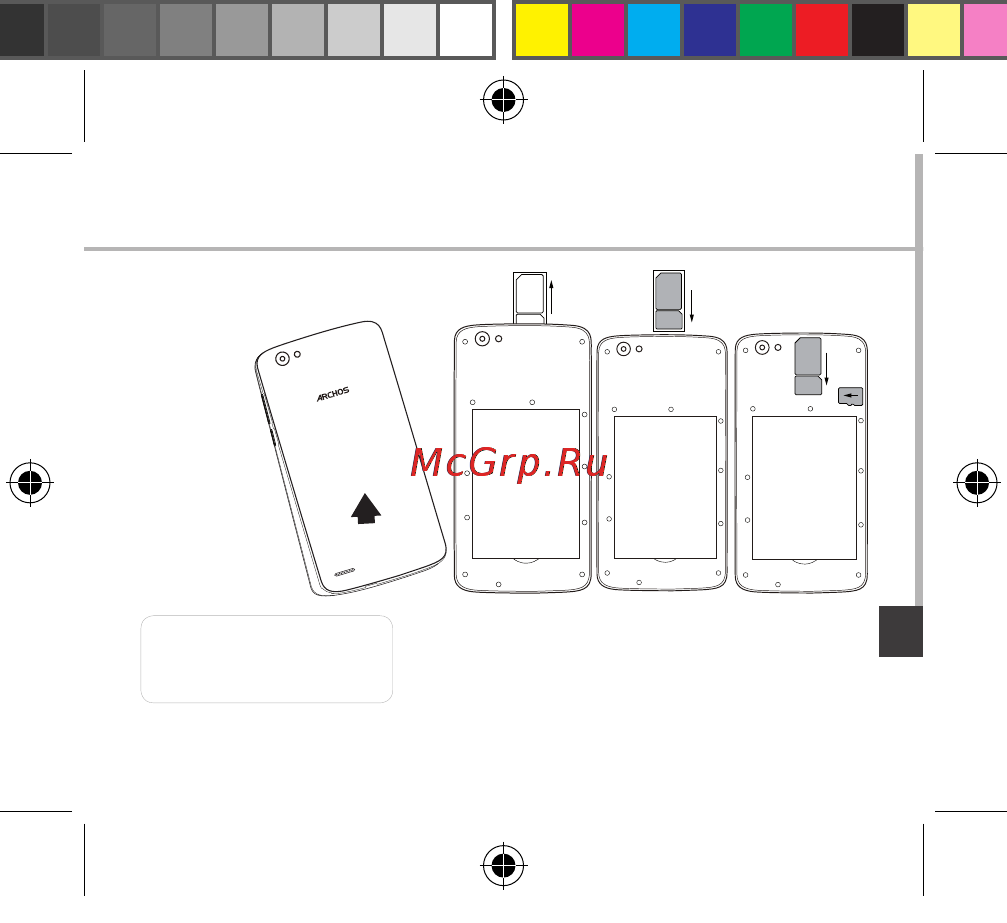 Archos 52 platinum, черный [151/181] Picture to show the cards position