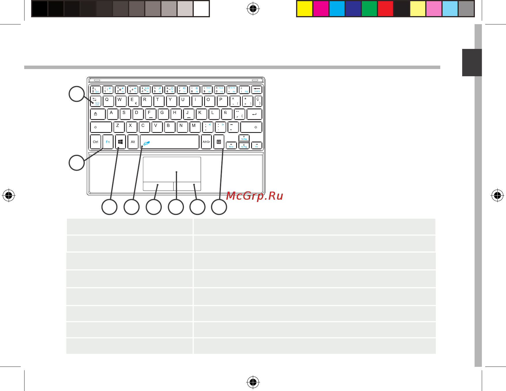 Archos 90 cesium 32gb + клавиатура [23/182] Description du clavier
