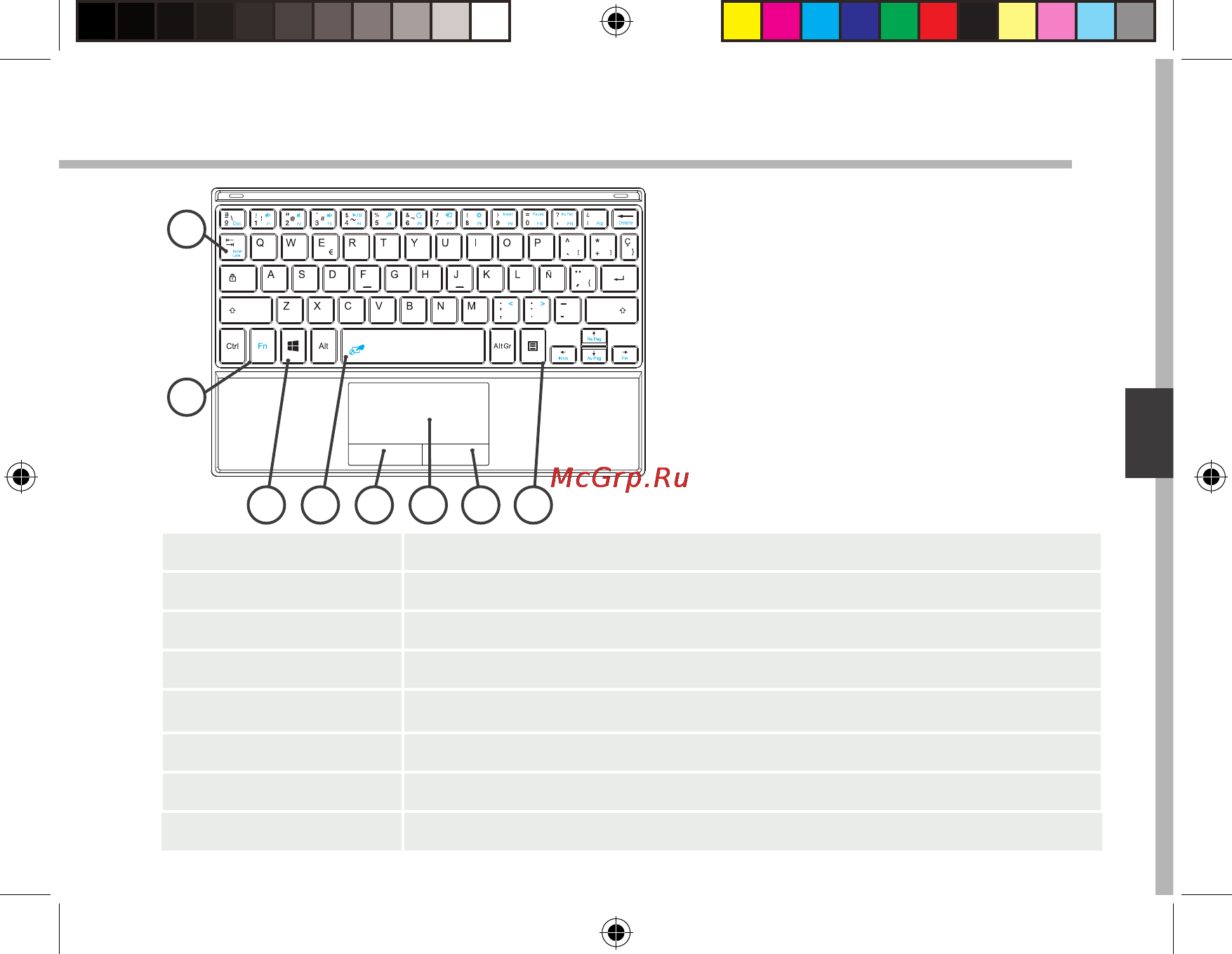Archos 90 cesium 32gb + клавиатура [95/182] Beschrijving van de keyboard