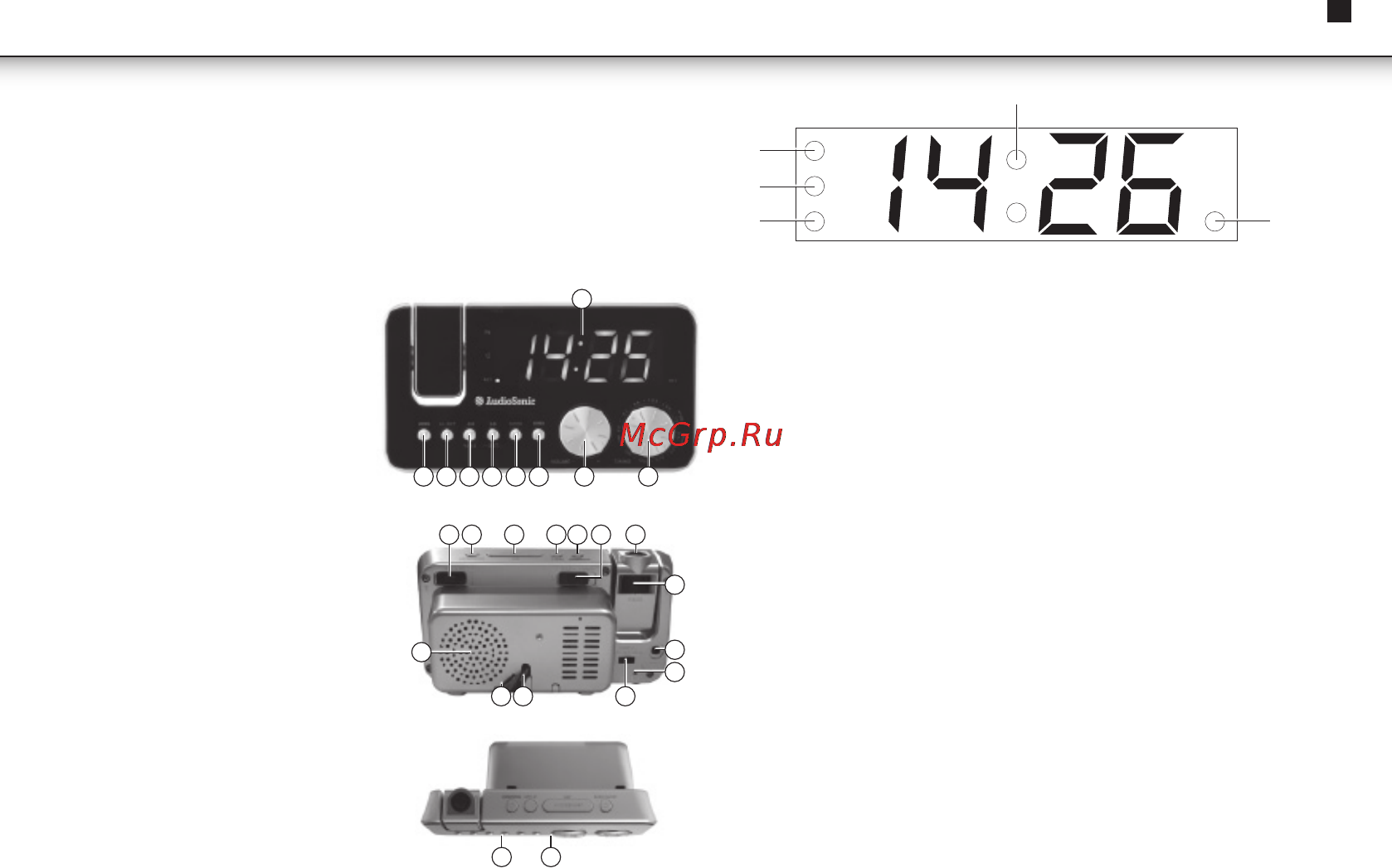 Audiosonic cl-1484 [27/40] Ustawienie godziny kalendarza i budzika