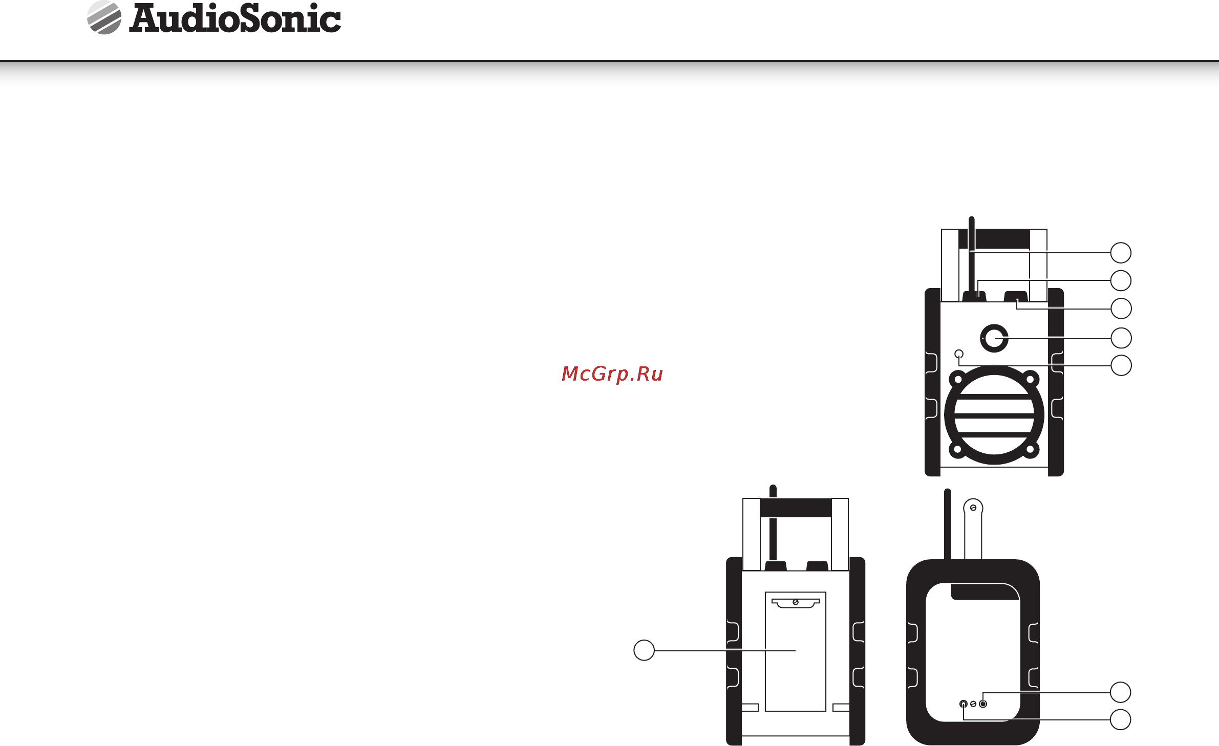Audiosonic rd-1560 [18/32] Descrição das peças