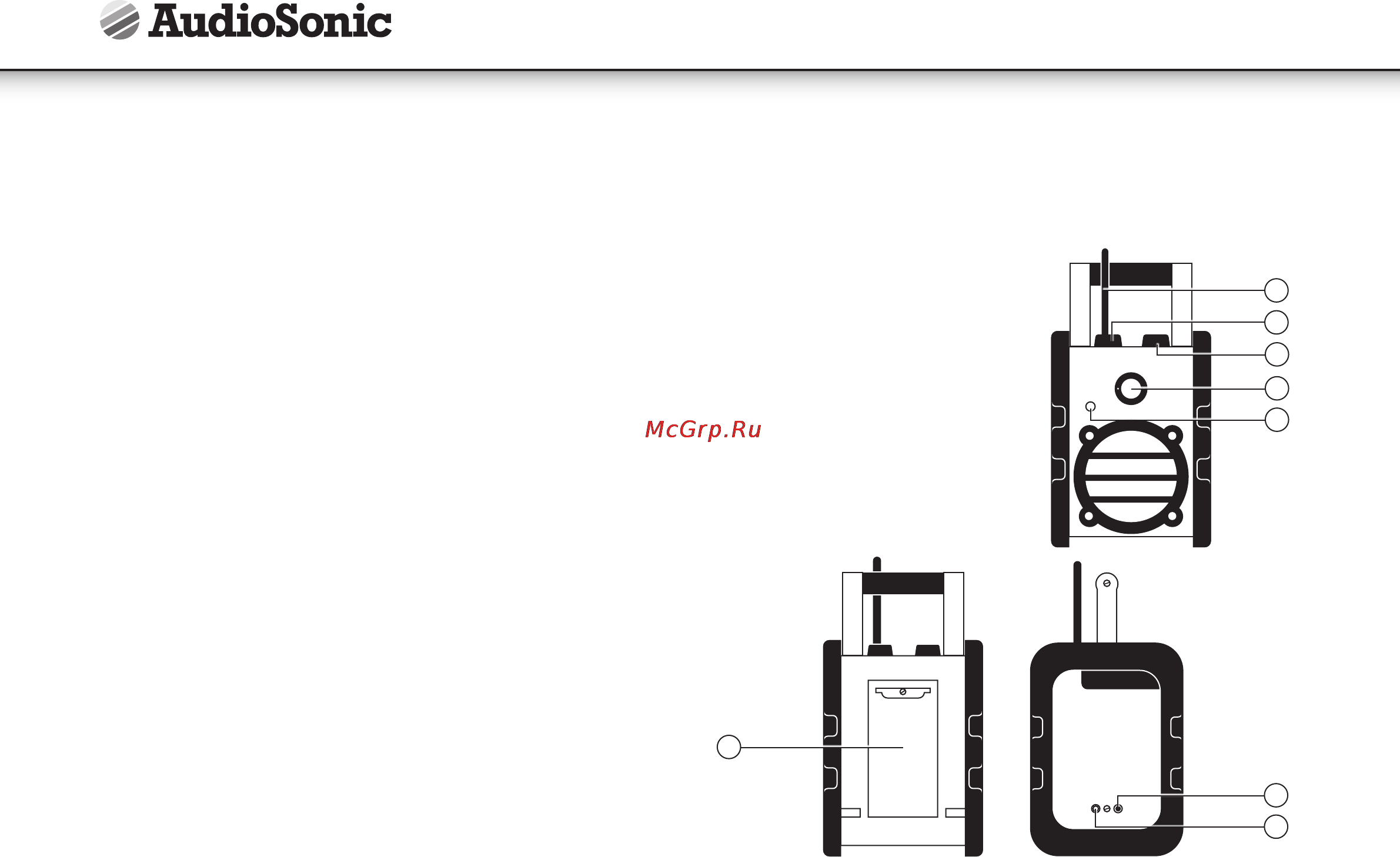 Audiosonic rd-1560 [24/32] Descrizione delle parti