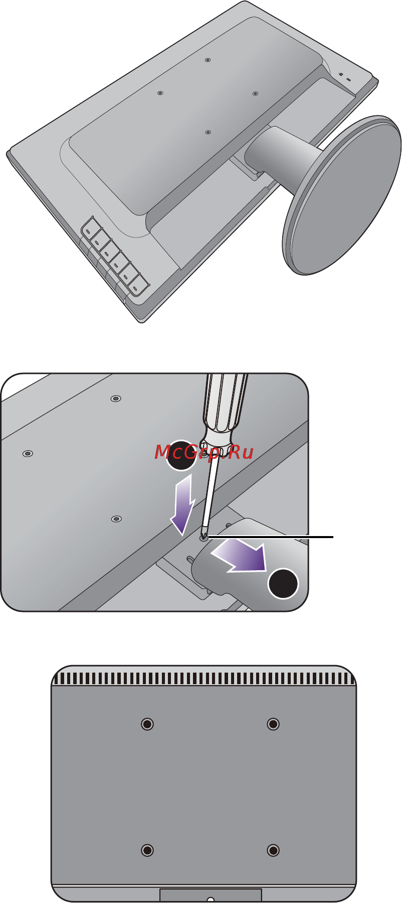 Benq gl2460 [14/39] Using the monitor wall mounting kit
