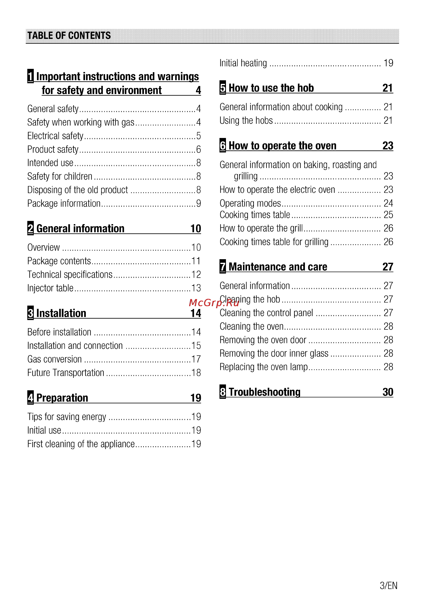 Beko css 54010 gw [3/100] How to operate the oven 23
