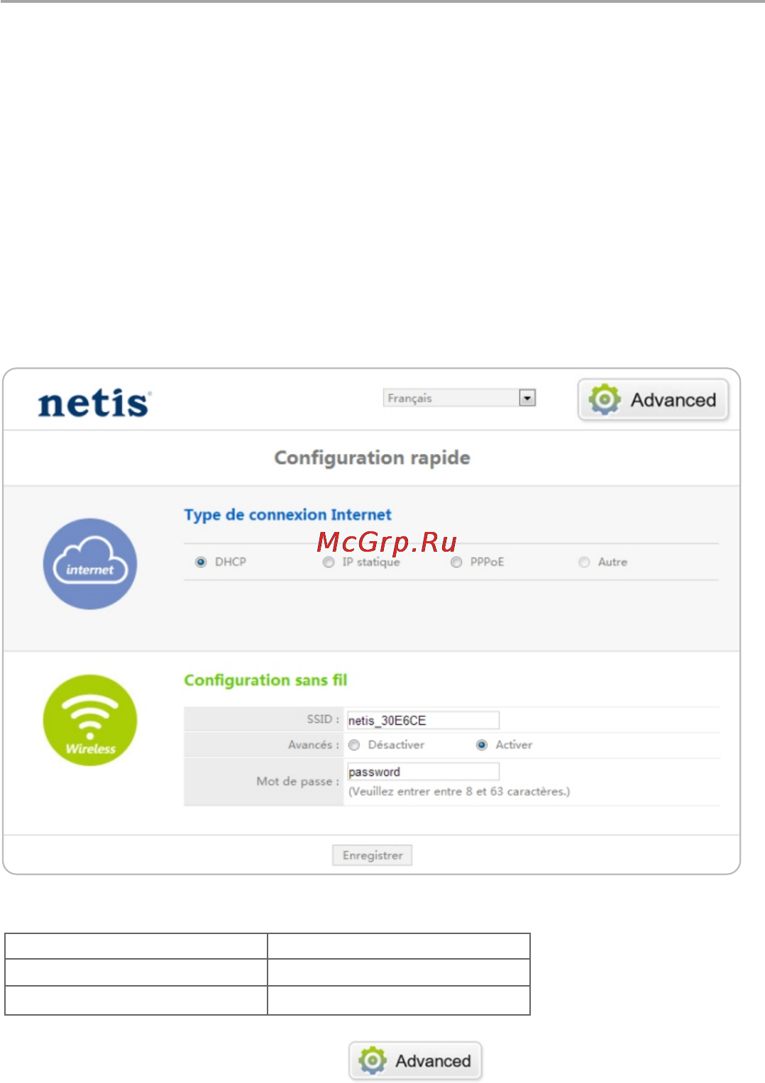 Netis WF2411I [17/52] 3 sélectionnez la langue de l interface par défaut en anglais