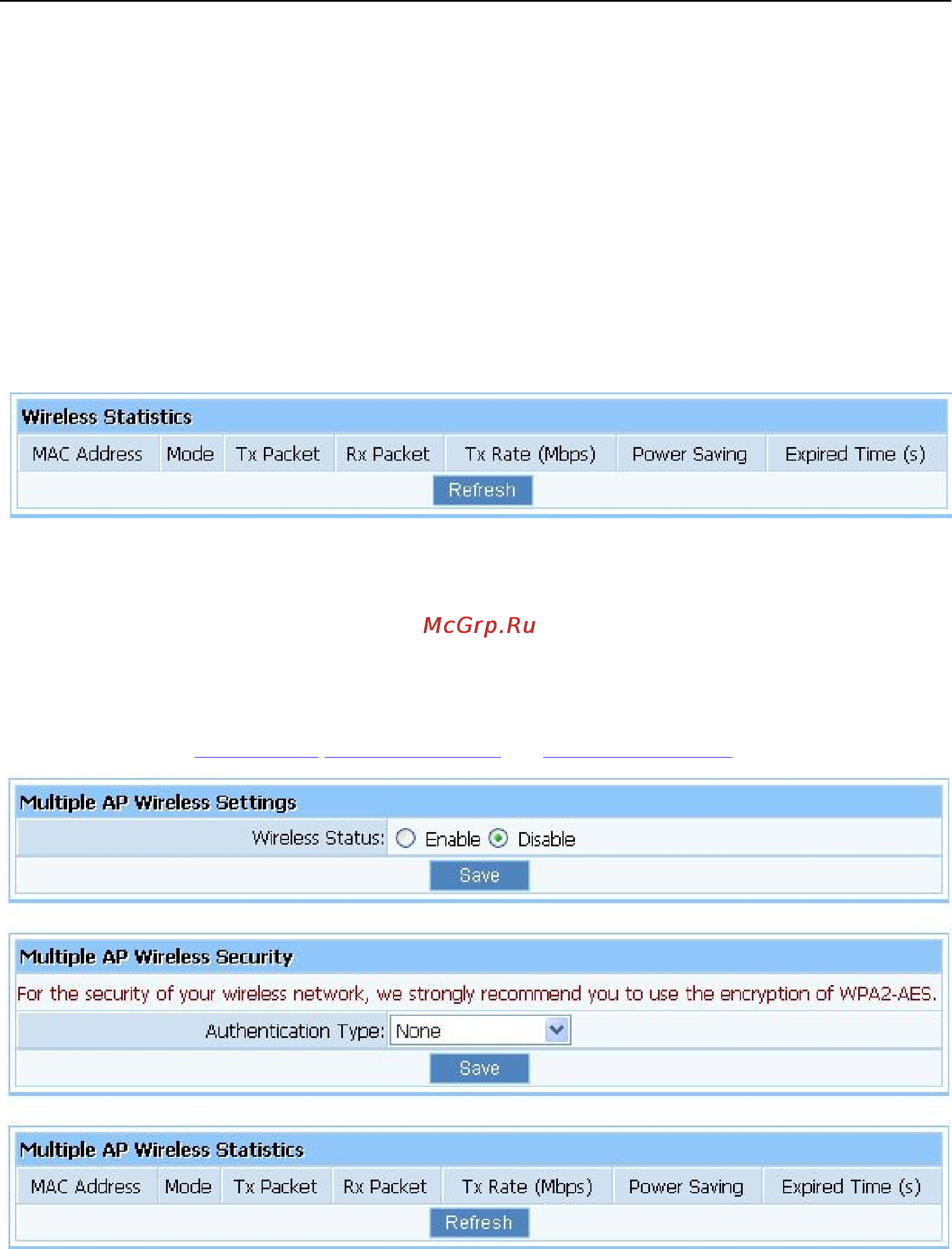 Netis WF2412 [46/60] Wireless statistics