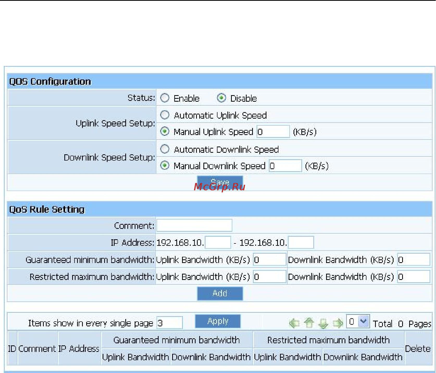 Netis WF2412 [55/60] Qos settings