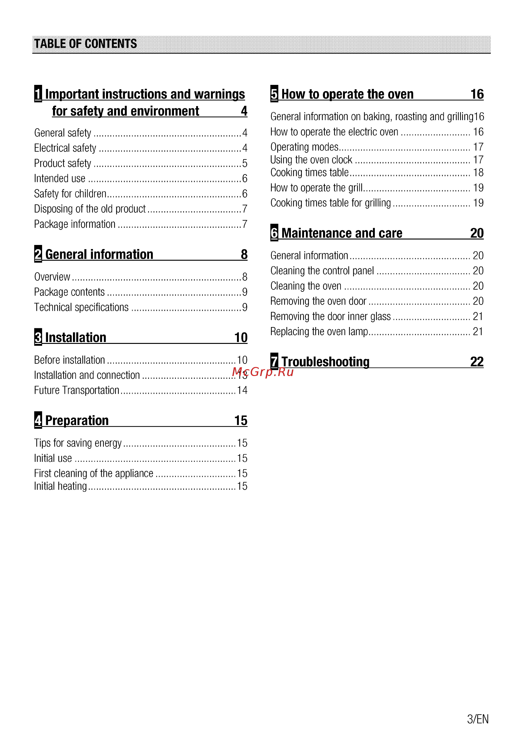 Beko BIC22100X [3/48] How to operate the oven 16