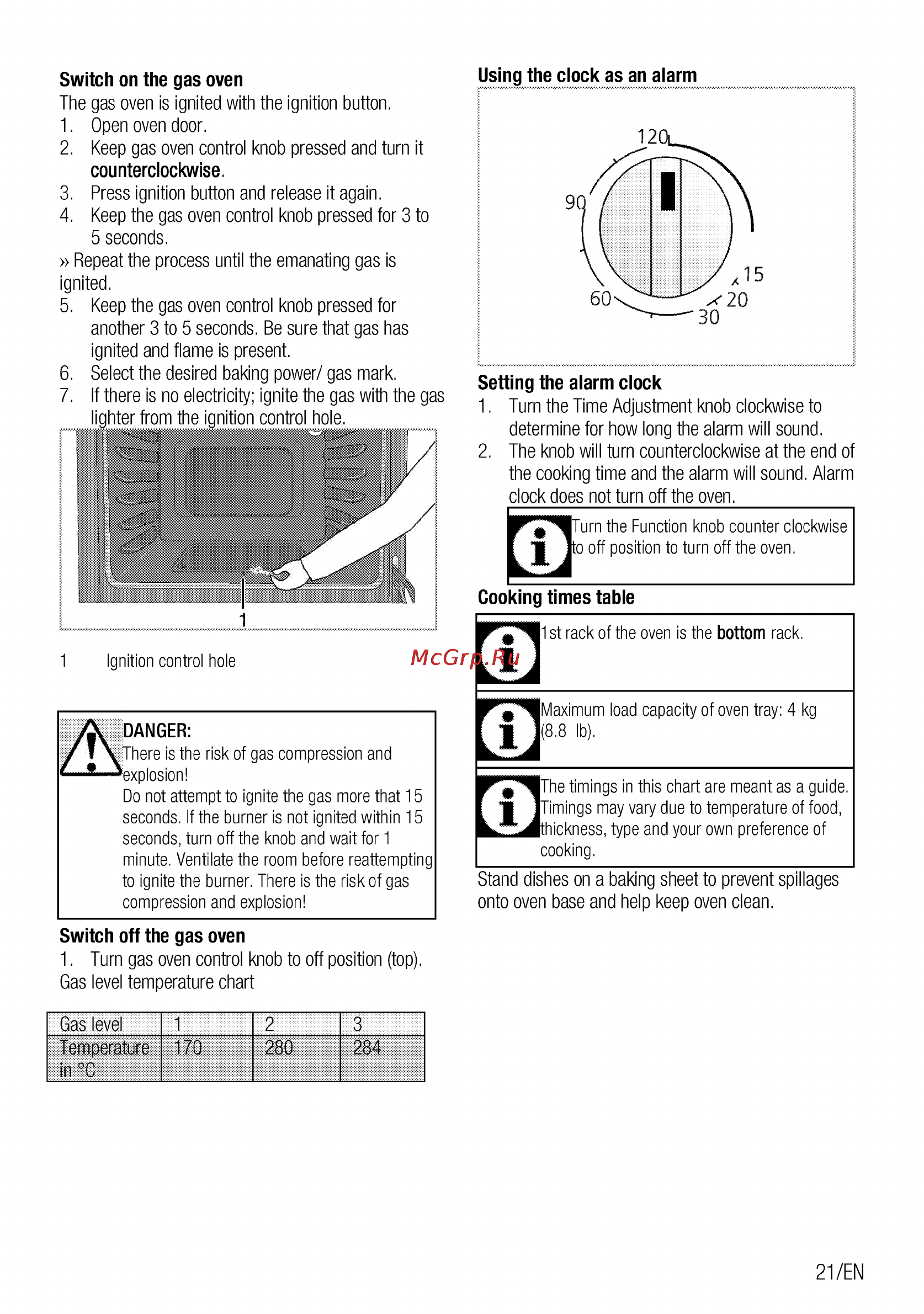 Beko csg 42111 gw [21/92] 280 284
