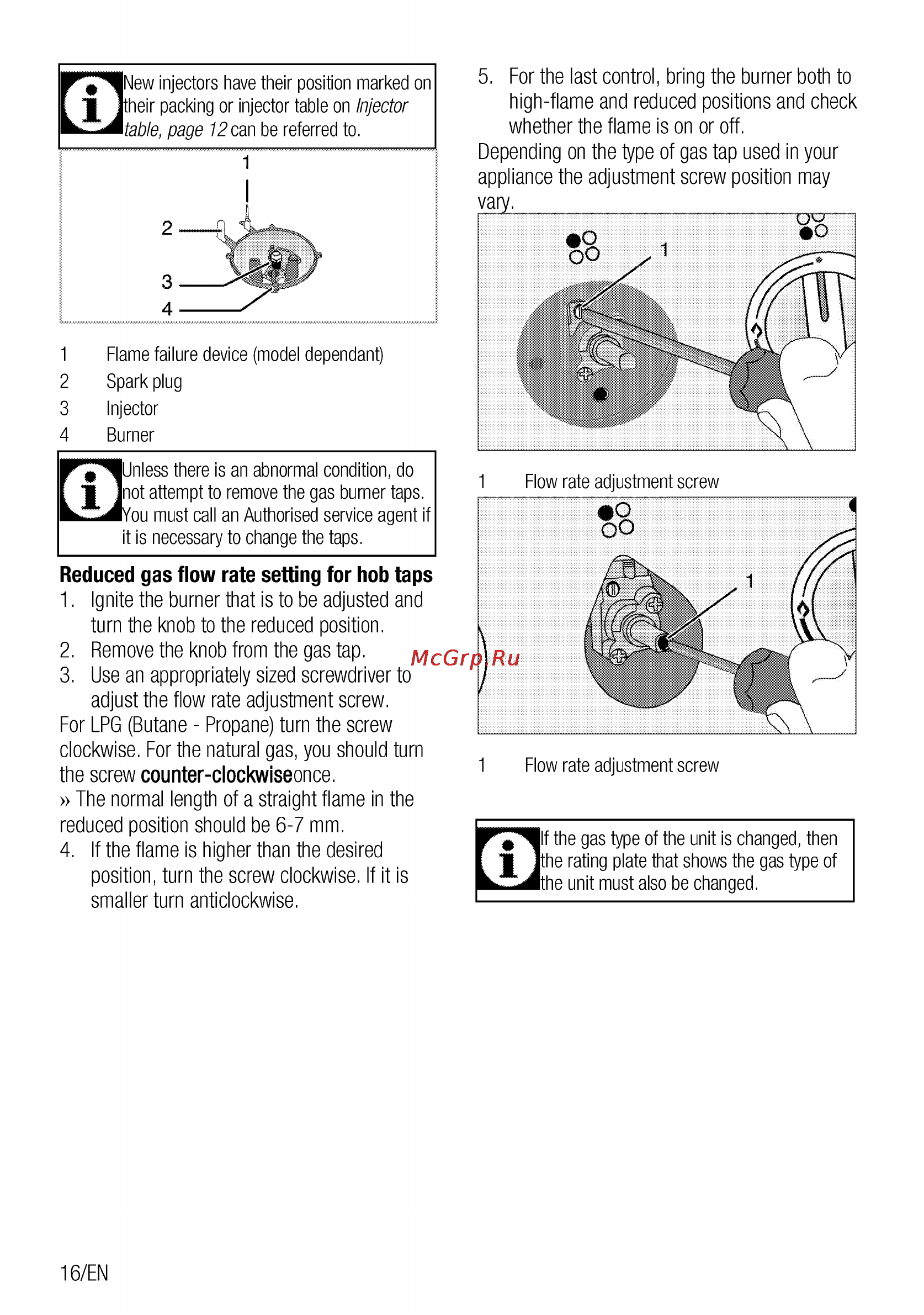 Beko cse 62320 gw [16/68] Remove the knob from the gas tap 3 use an appropriately sized screwdriver to