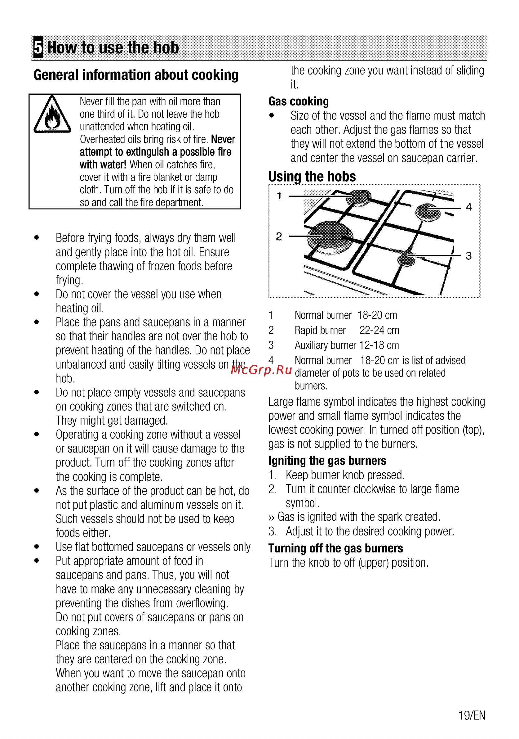 Beko cse 62320 gw [19/68] General information about cooking
