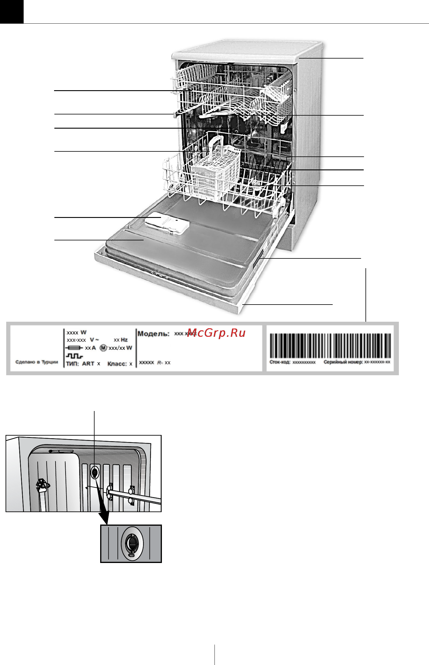 Beko dfc 04210 w [4/41] Посудомоечная машина