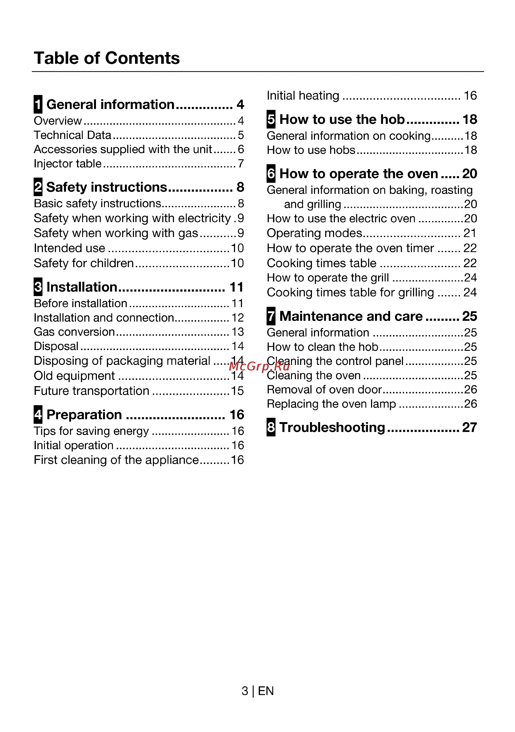 Beko CSE 63120 GW [4/88] How to operate the oven 20