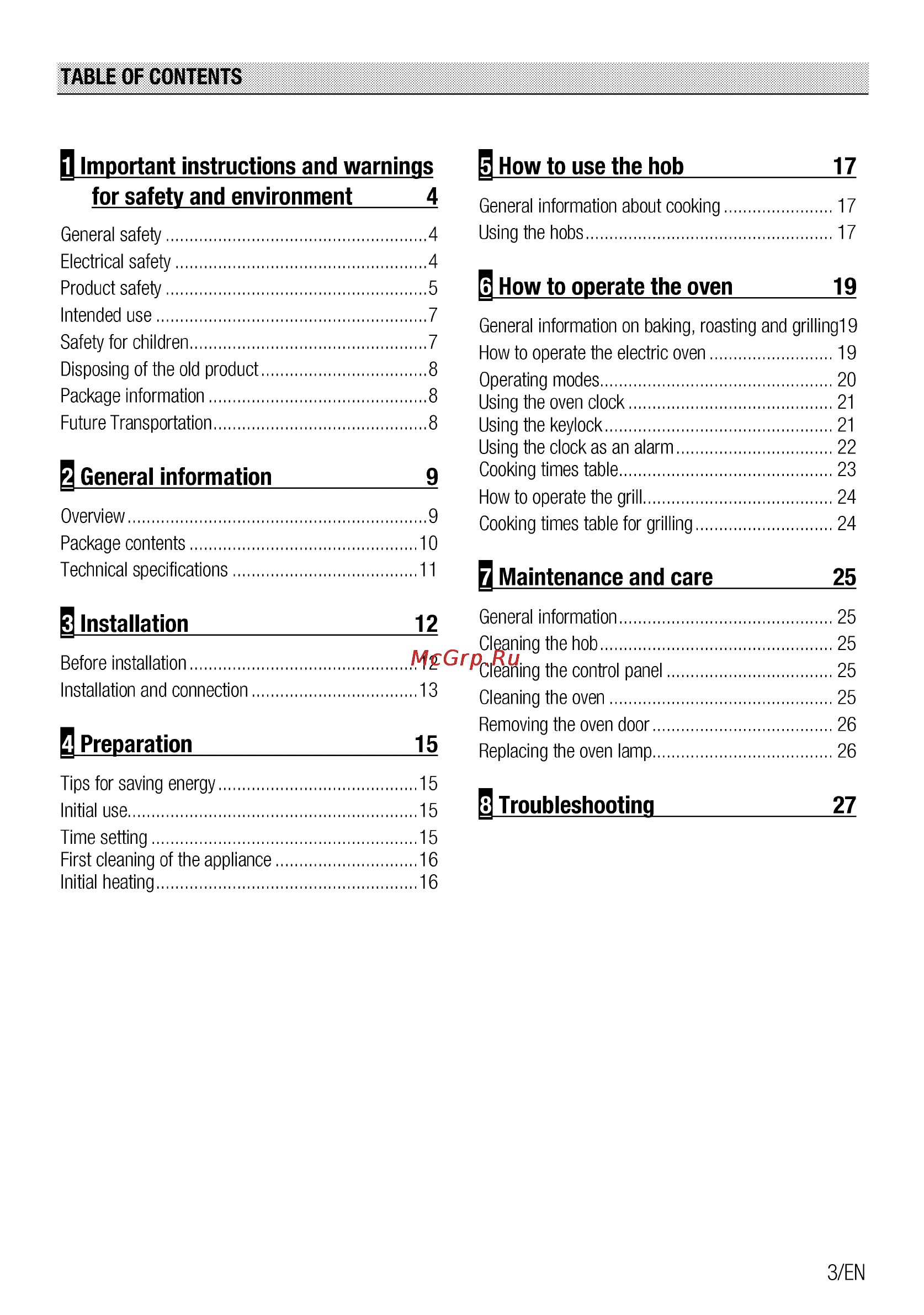 Beko CSM 67300 GA [3/60] B important instructions and warnings