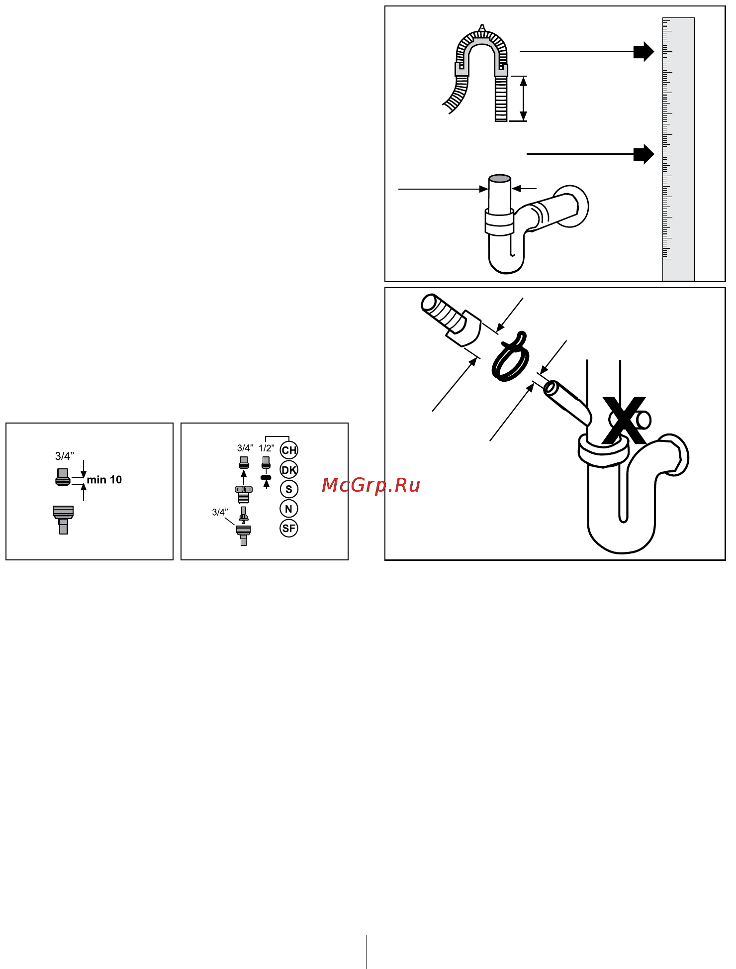 Beko DFN 1001 X [11/48] Connection to the drain