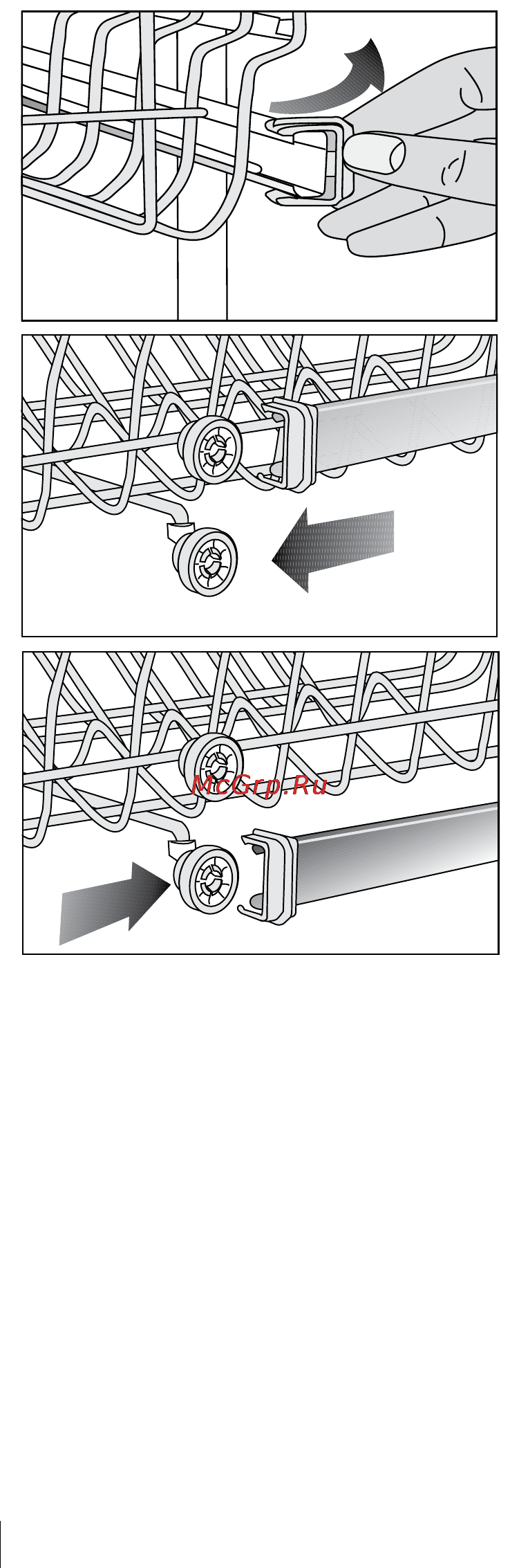 Beko DFN 1001 X [31/48] Adjusting the height of empty upper basket