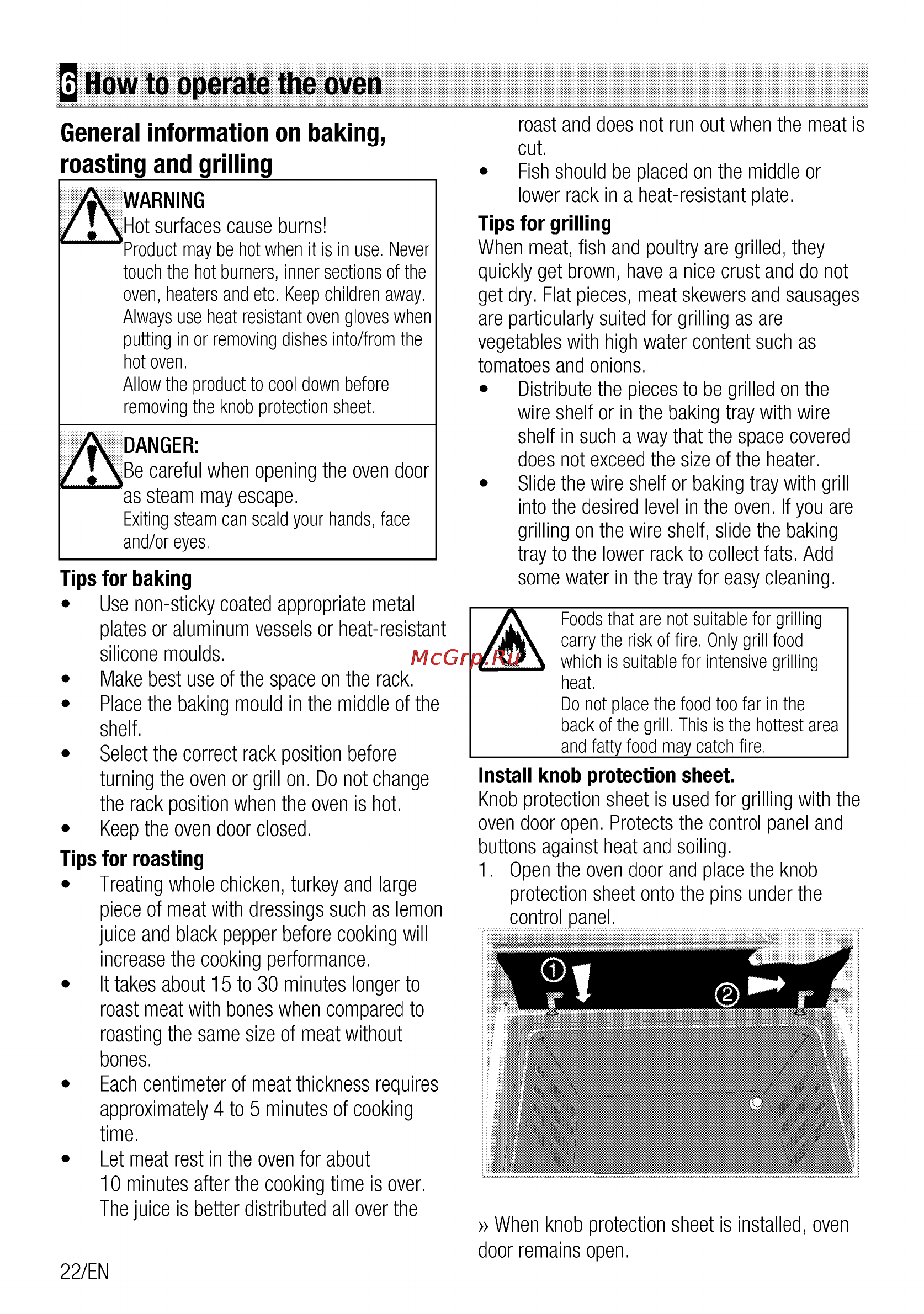 Beko CSG 63010 GW [22/68] How to operate the oven