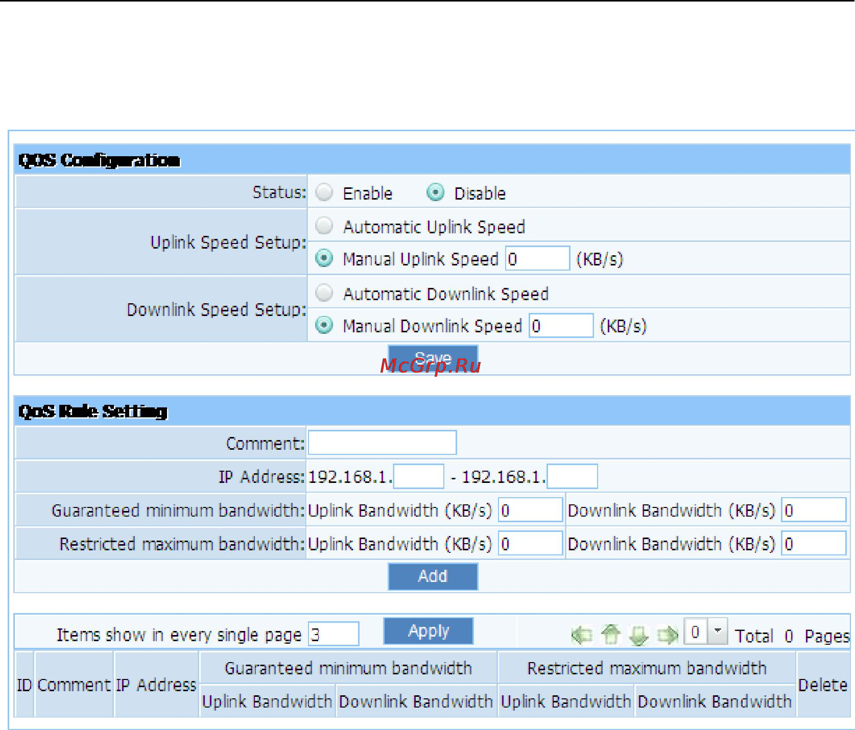 Netis WF2501 [56/62] Qos settings