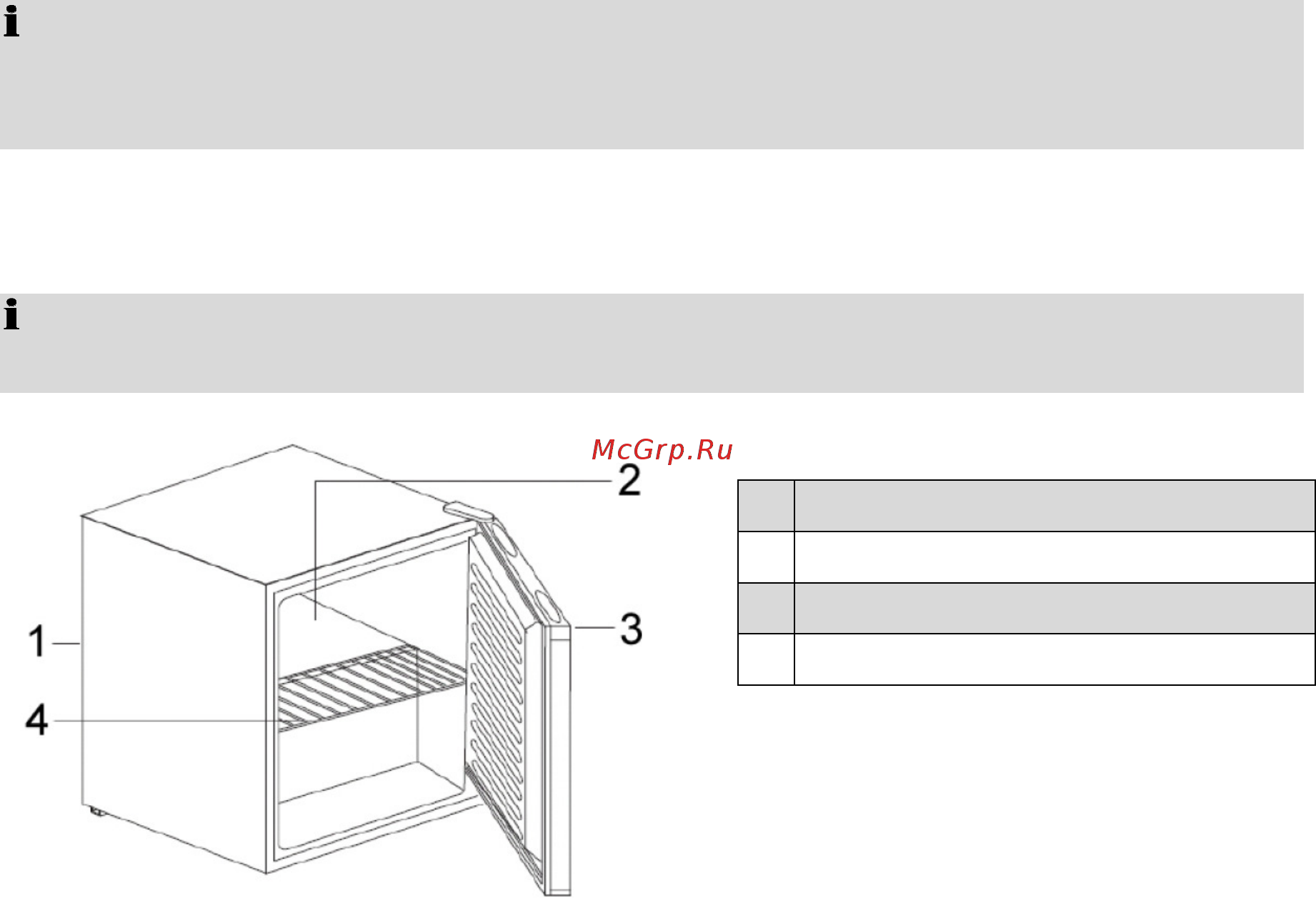 Bomann gb 388 [5/14] Conditions for the installation conditions for the installation conditions for the installation conditions for the installation location location location location