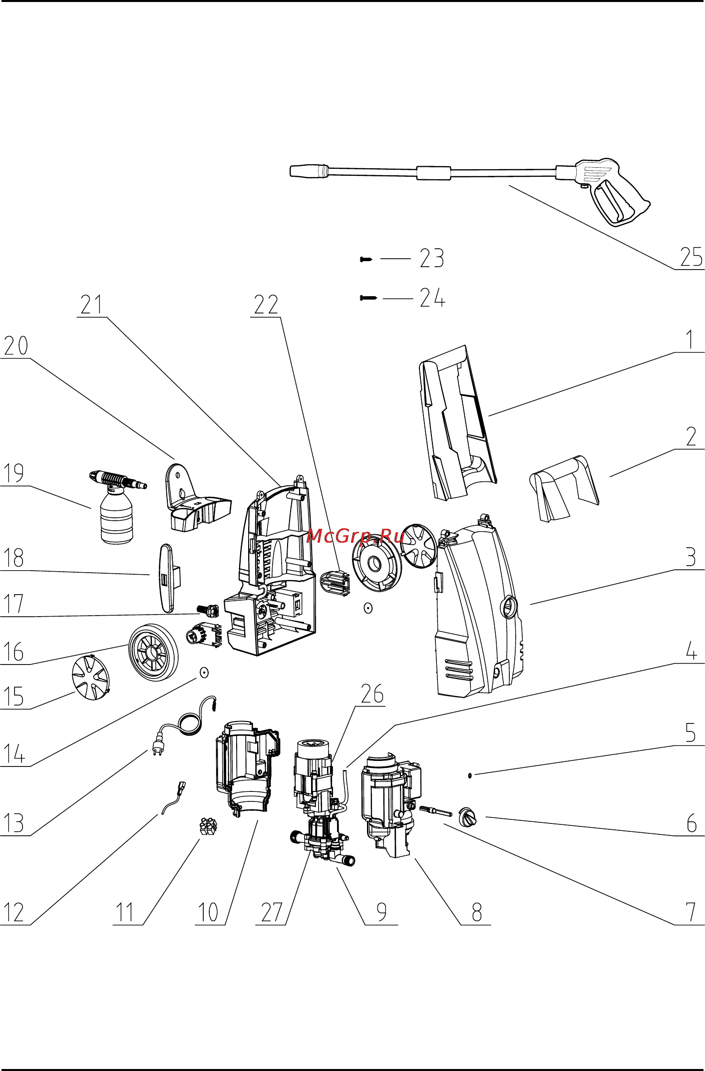 Bort bhr-2000-sc [11/16] Exploded view bhr 2000 sc