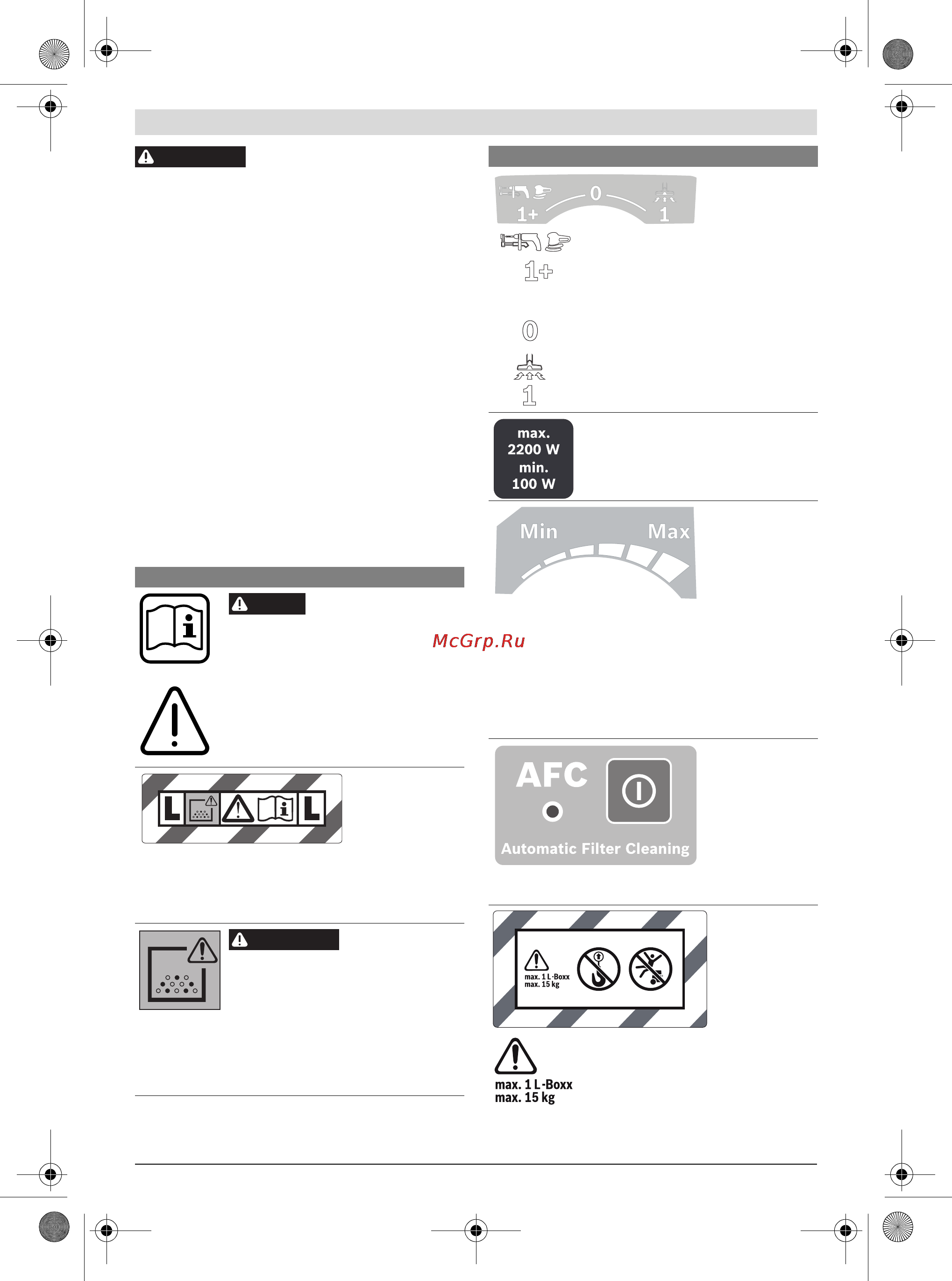 Bosch gas 35 l afc [163/212] Simboli