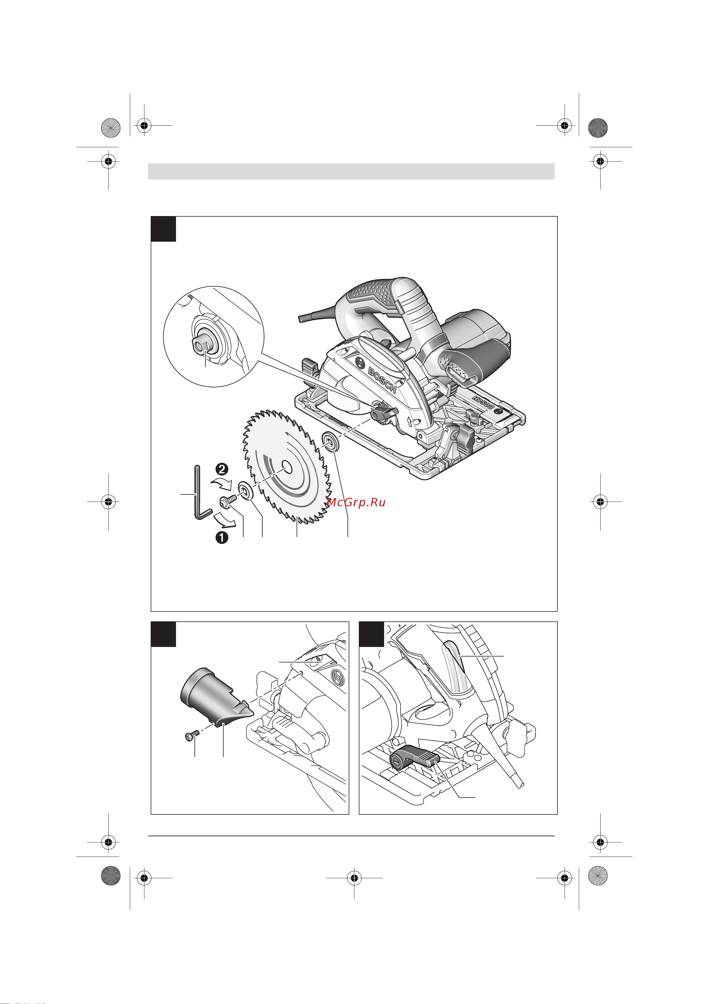 Bosch GKS 55+ G (0.601.682.000) Инструкция по эксплуатации онлайн [4/243] 333320
