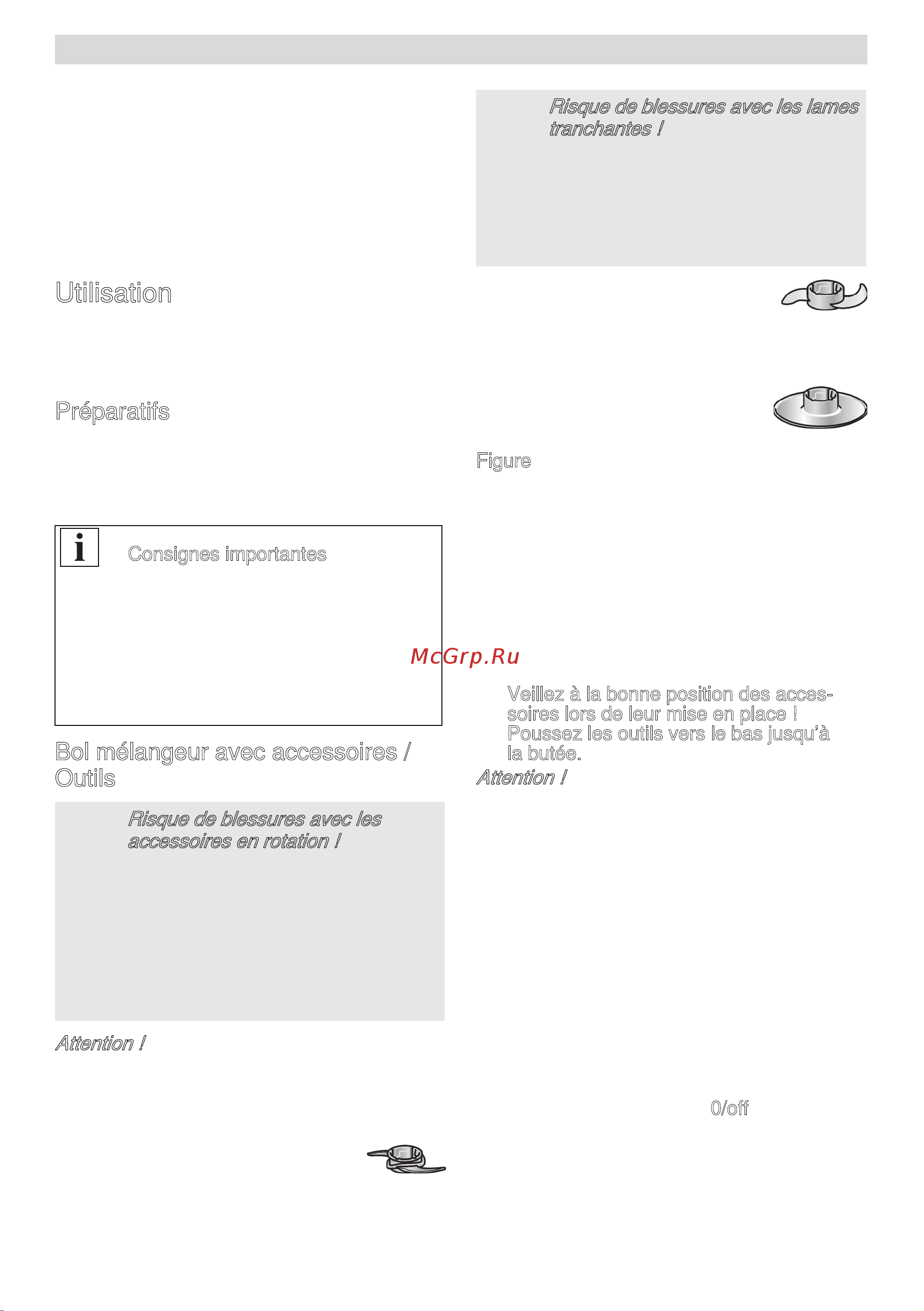 Bosch mcm 3501m [25/194] Explication des symboles sur l appareil et les accessoires