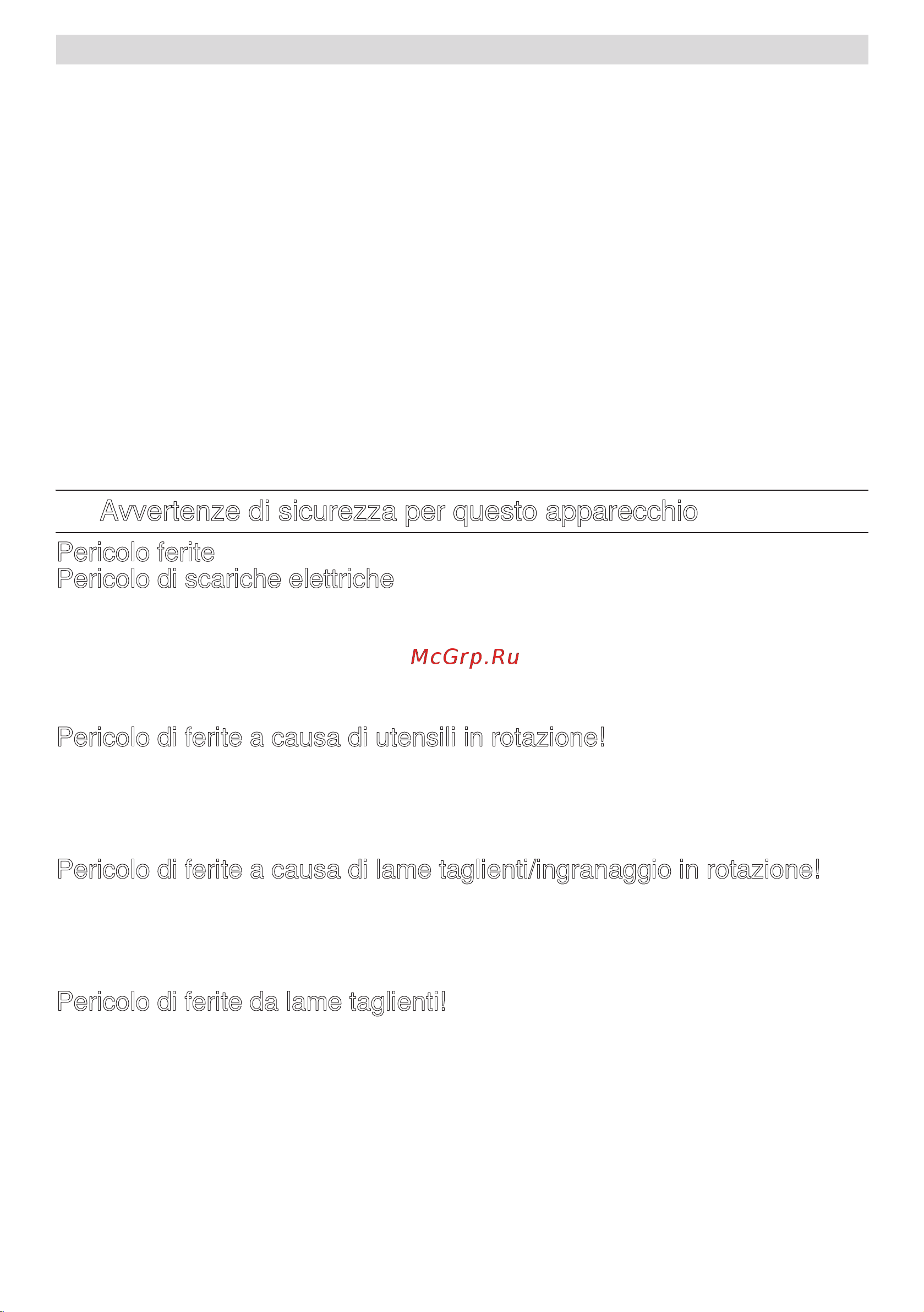Bosch mcm 3200w [34/194] Avvertenze di sicurezza per questo apparecchio