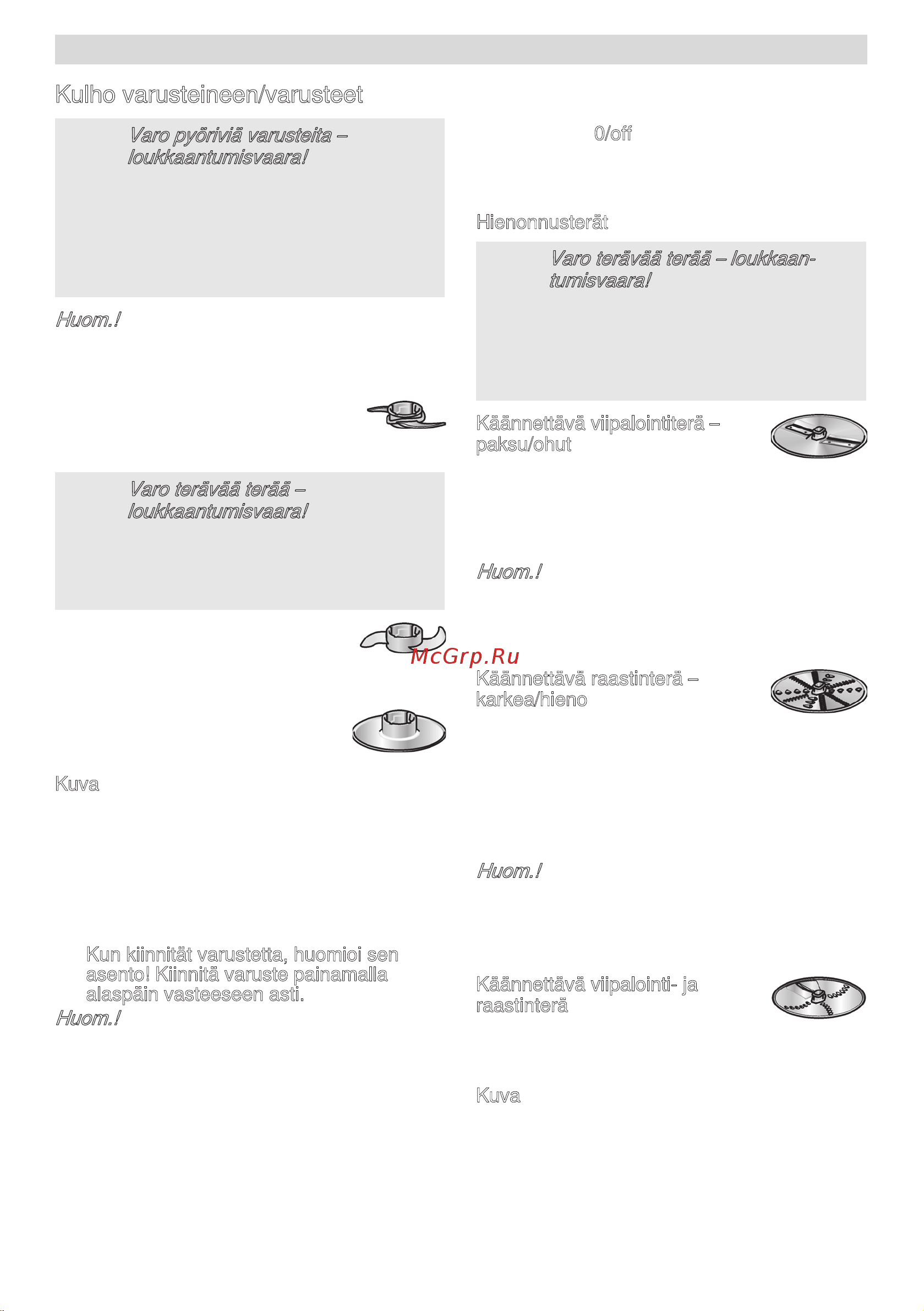 Bosch mcm 3501m [83/194] Laitteeseen tai lisävarusteeseen kiinnitettyjen symbolien selitykset