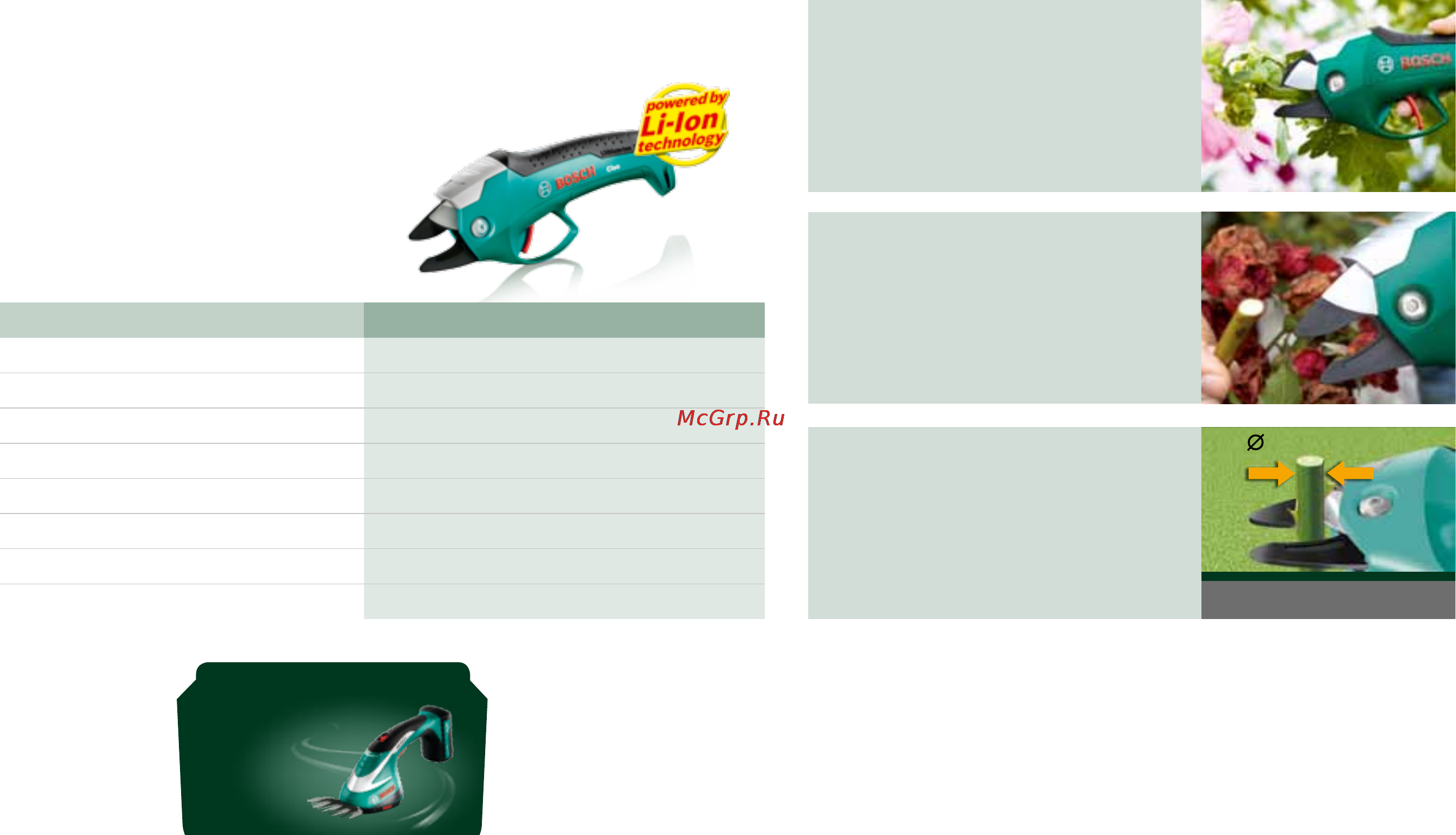 Bosch ASB 10.8 Li [5/16] Кусторезы и ножницы для травы