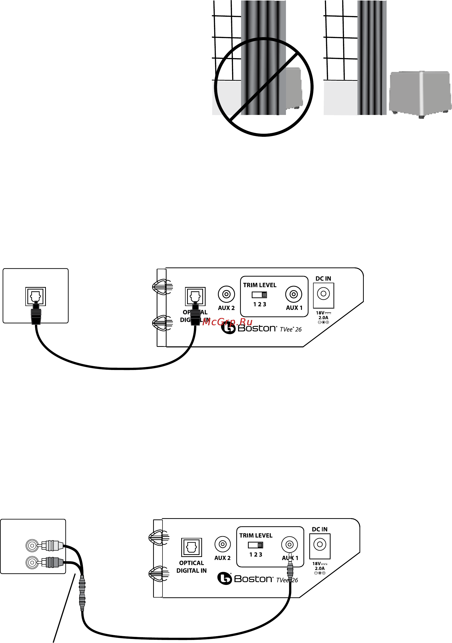 Boston Acoustics tvee26 [51/56] Anschließen ihres systems