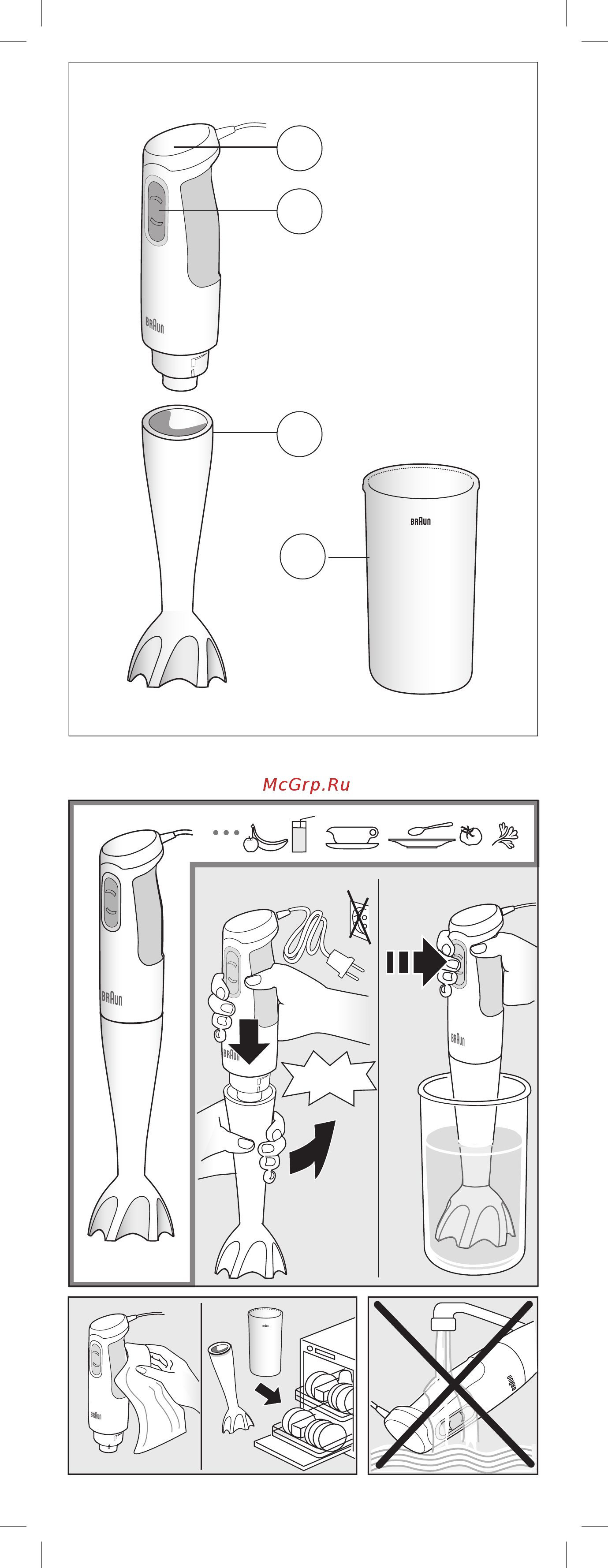 Braun mq 100 soup Инструкция по эксплуатации онлайн