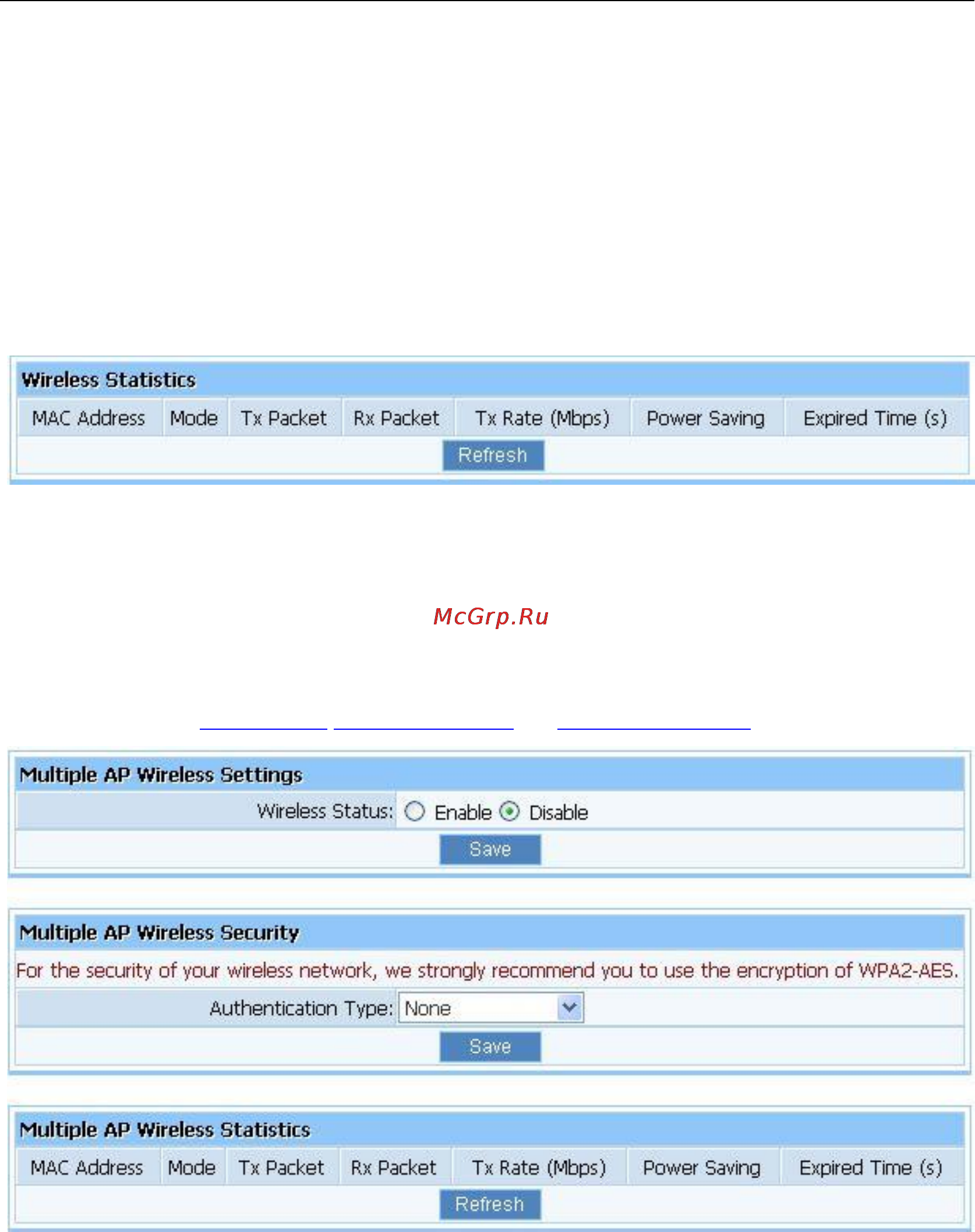 Netis WF-2404 WF-2404D [49/63] Wireless statistics