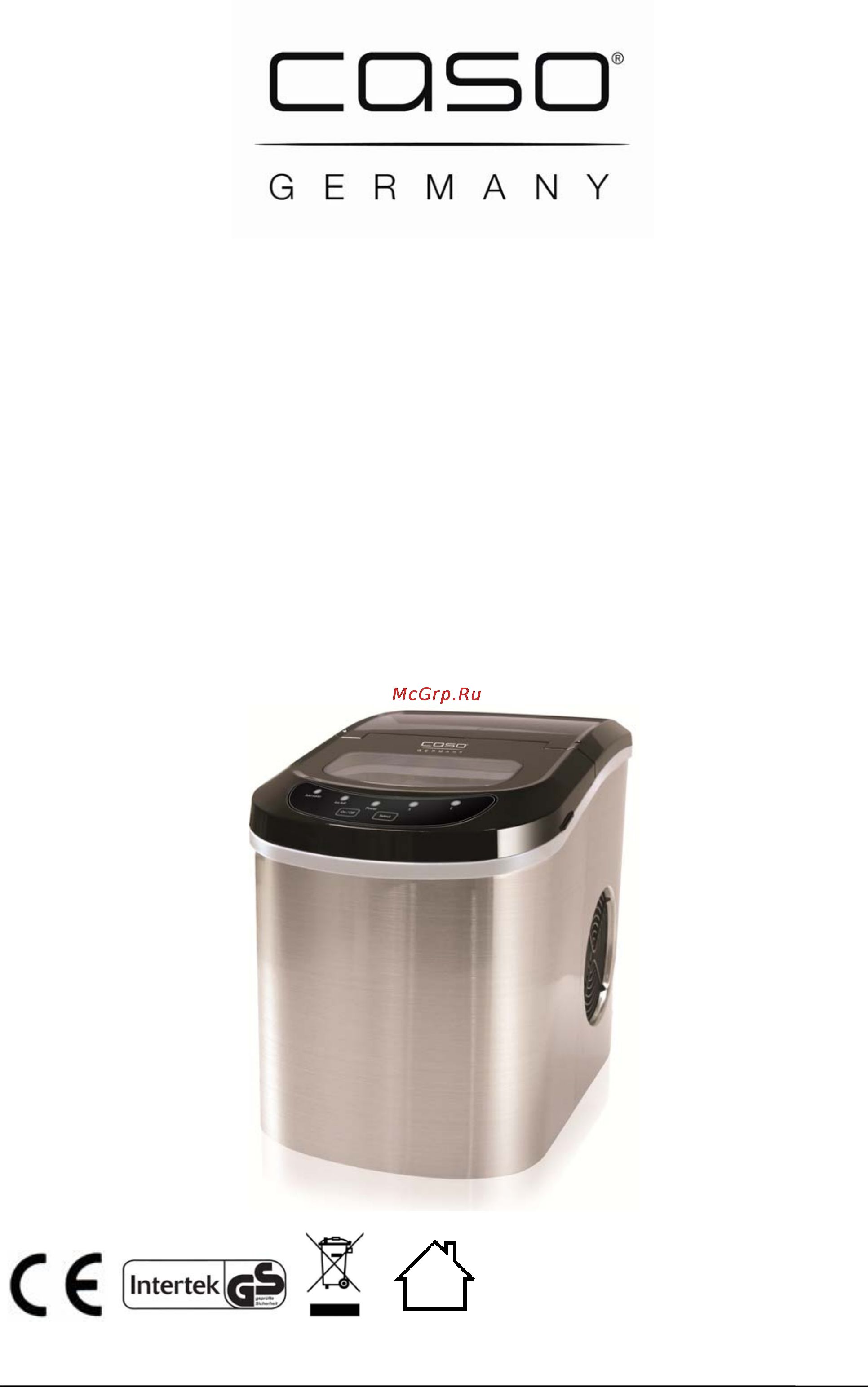 Caso icemaster pro Инструкция по эксплуатации онлайн