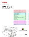 Canon imageprograf ipf825 Инструкция по эксплуатации