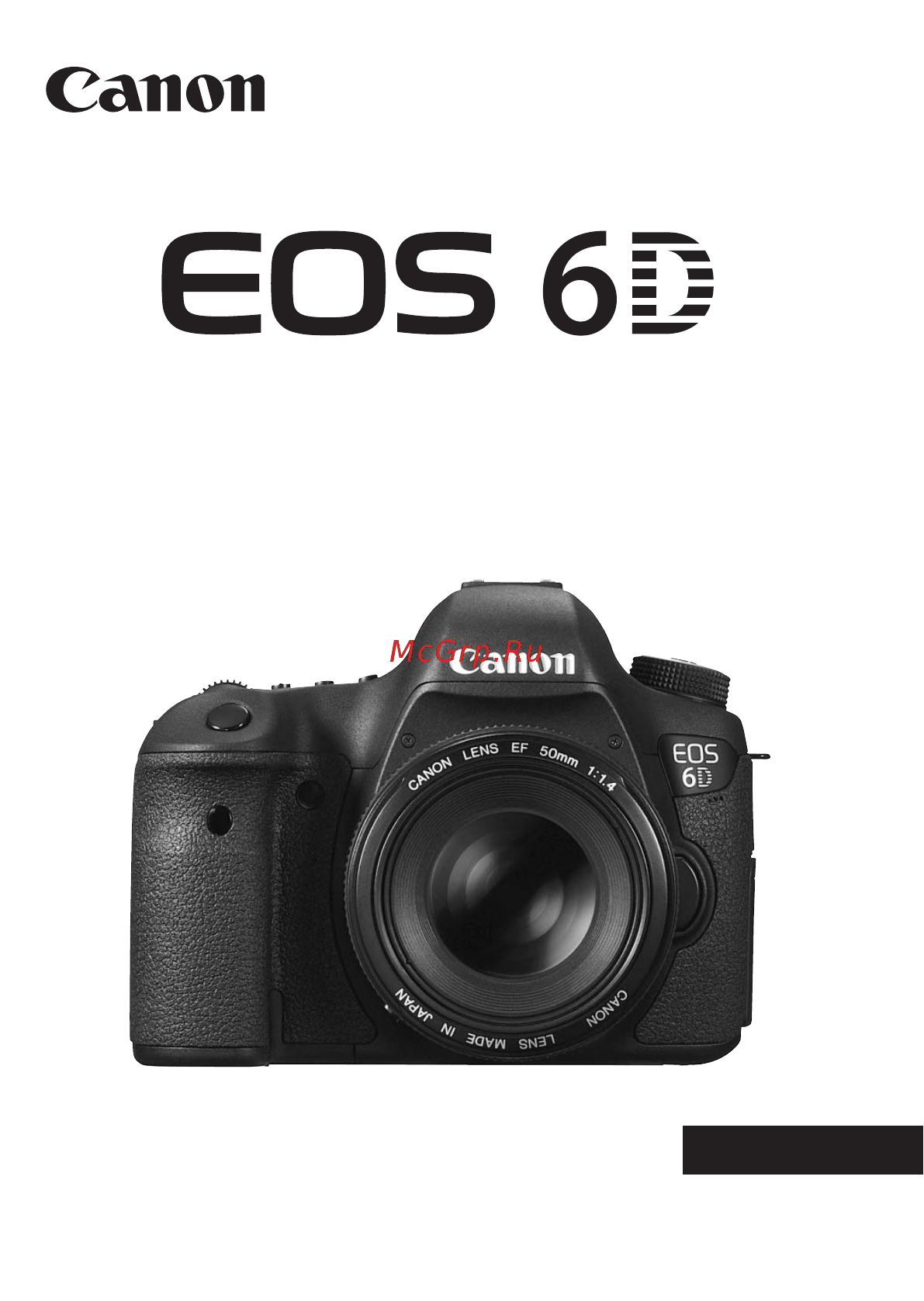 Canon EOS 6D Mark II Black Инструкция по эксплуатации онлайн