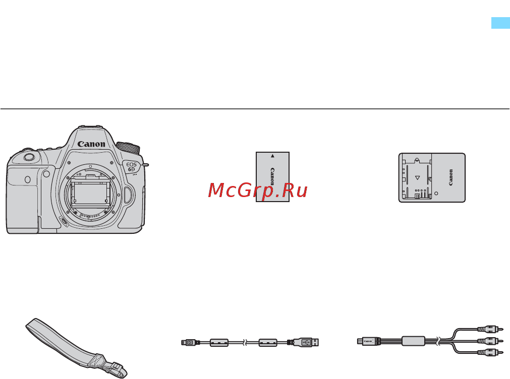 Canon eos 6d kit ef 24-105mm is usm f4l black [4/404] Контрольный список комплекта поставки