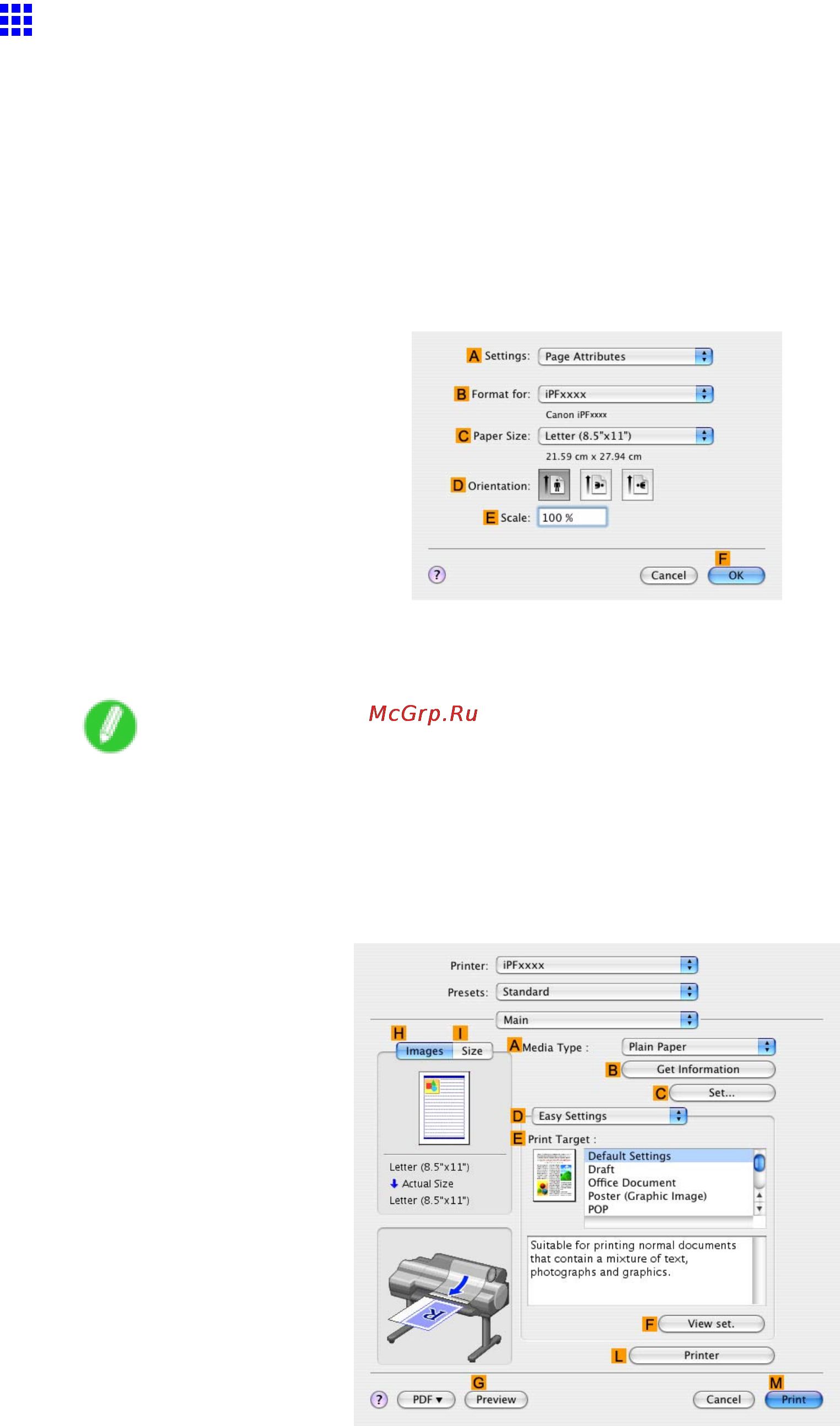 Canon imageprograf ipf605 [249/578] Printing at full size mac os x