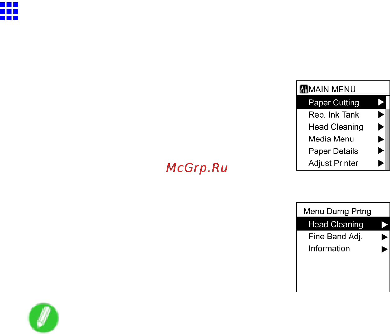 Canon imageprograf ipf605 [51/578] Main menu operations