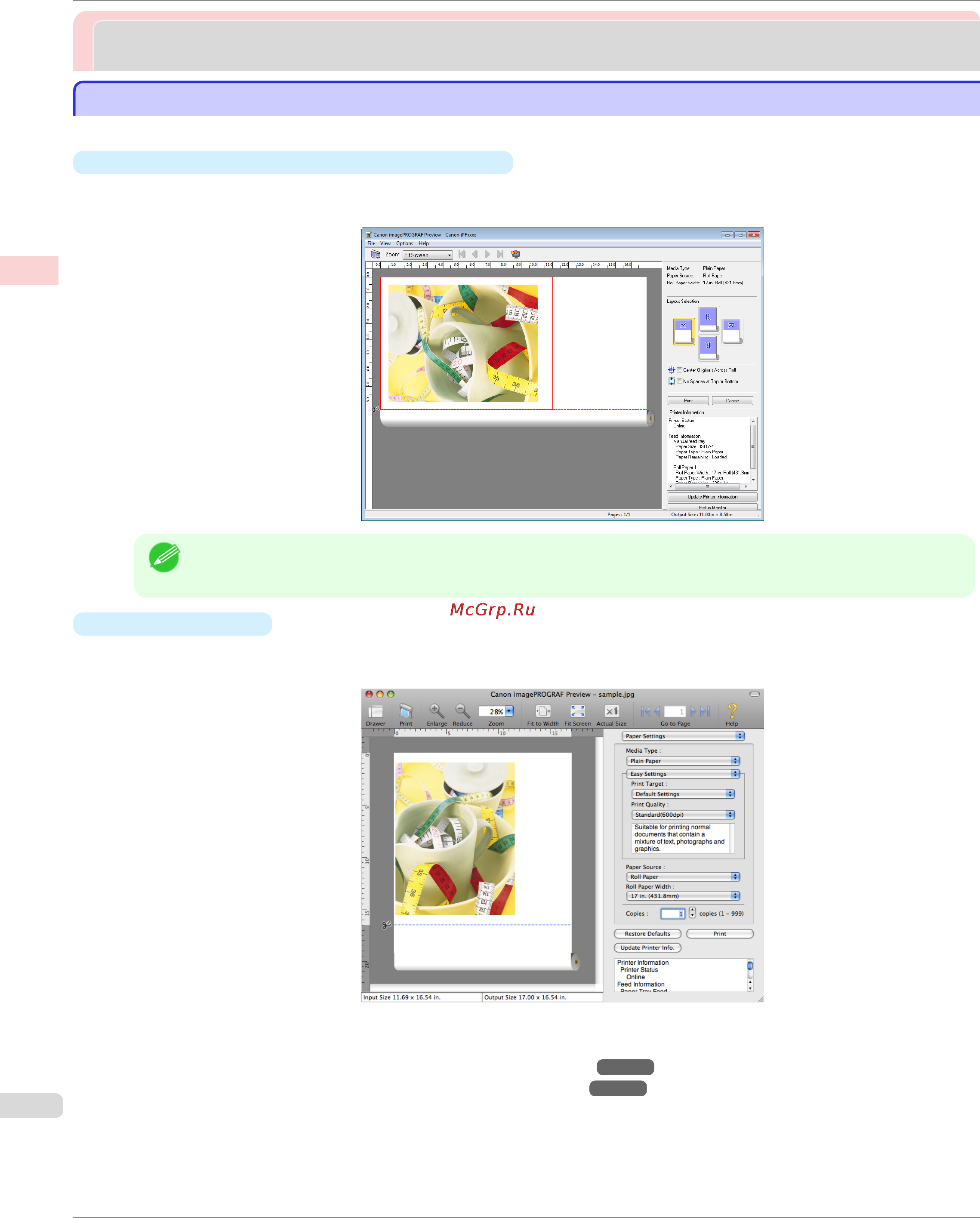 Canon imageprograf ipf785 [144/700] Checking images before printing
