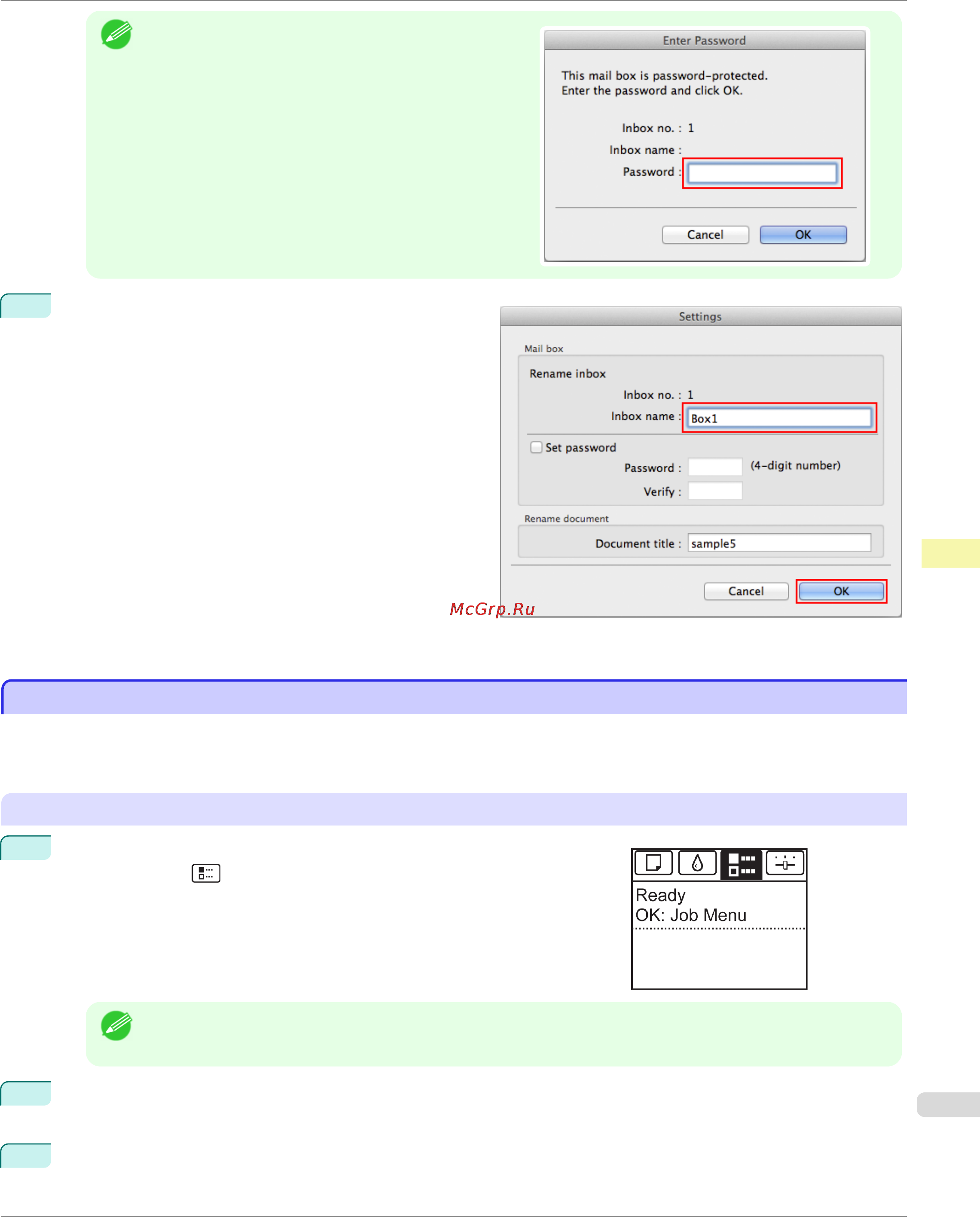 Canon imageprograf ipf785 [559/700] Displaying a list of saved jobs