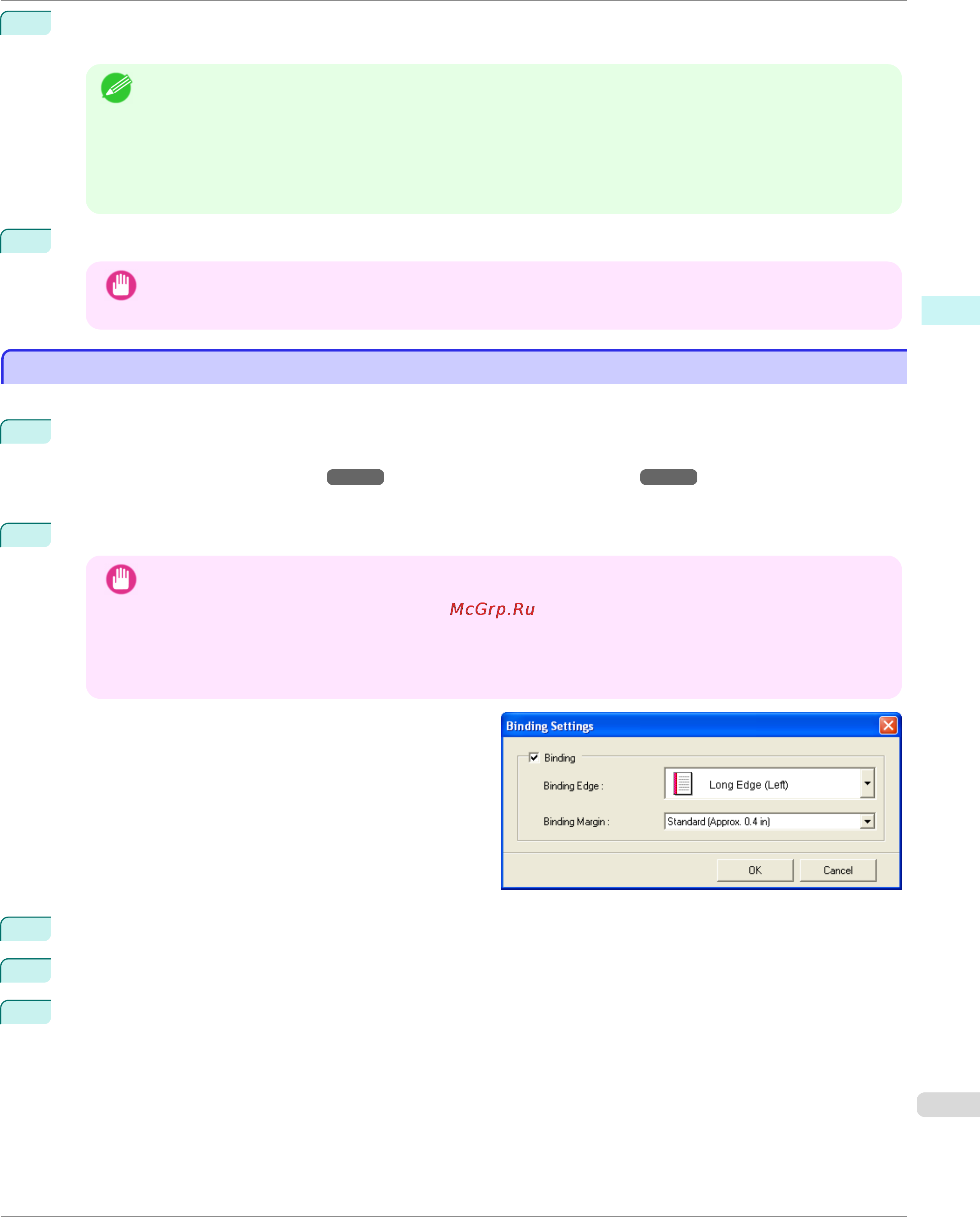 Canon imageprograf ipf780 [273/648] Configuring binding excel